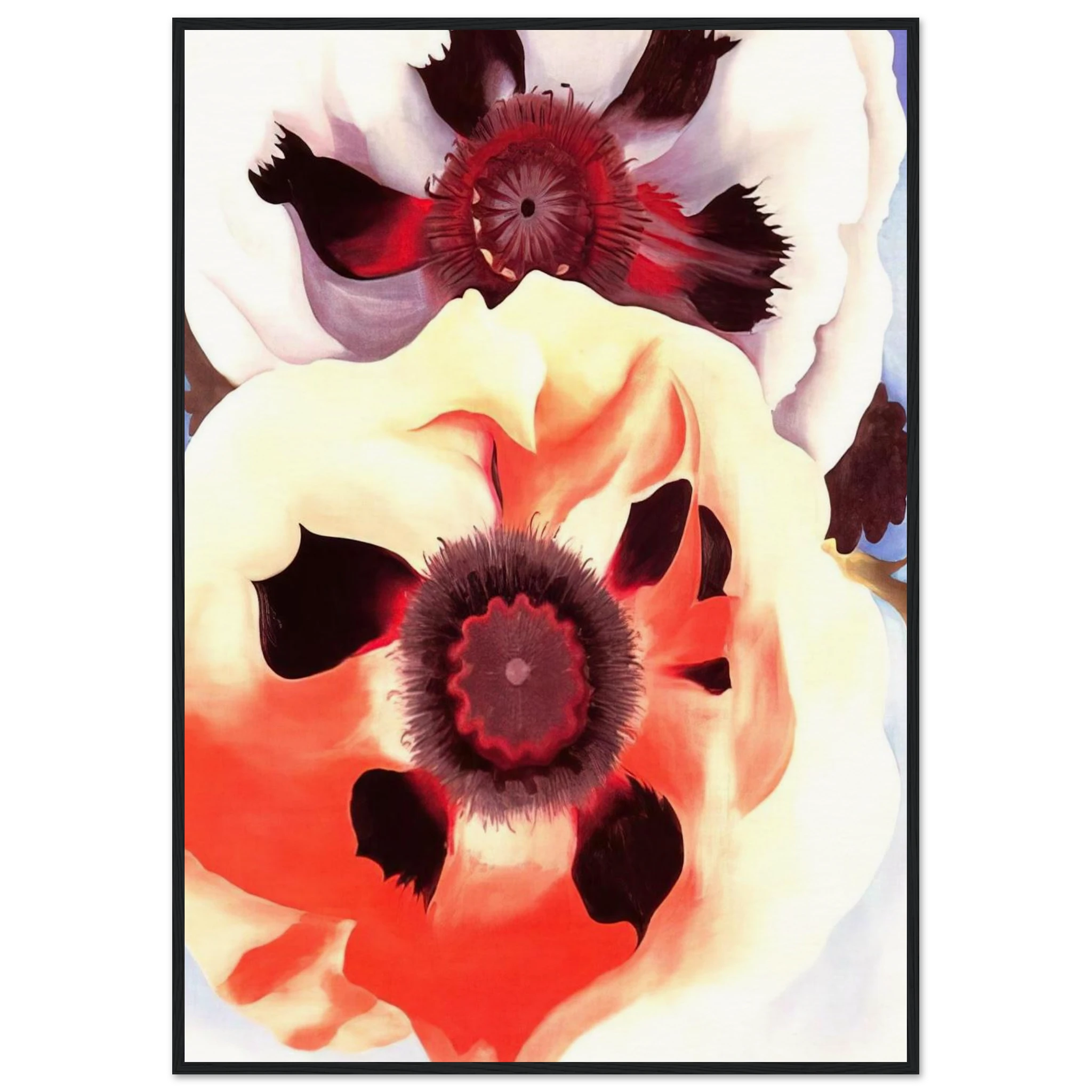 Poppies Framed Poster | Georgia O'Keeffe Framed Prints Wall Art | Georgia O Keeffe Prints
