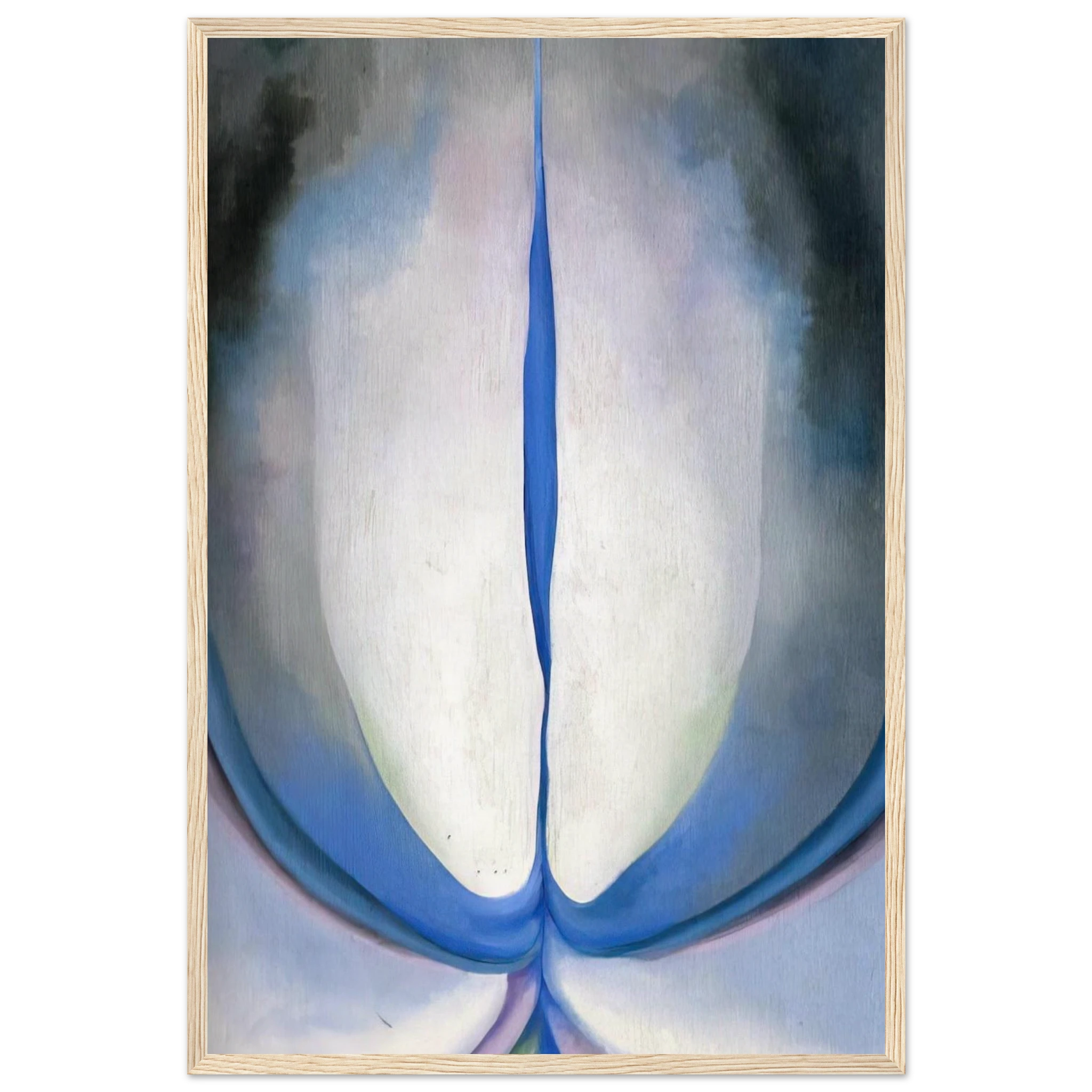Blue Line Framed Poster | Georgia O'Keeffe Framed Prints Wall Art | Georgia O Keeffe Prints
