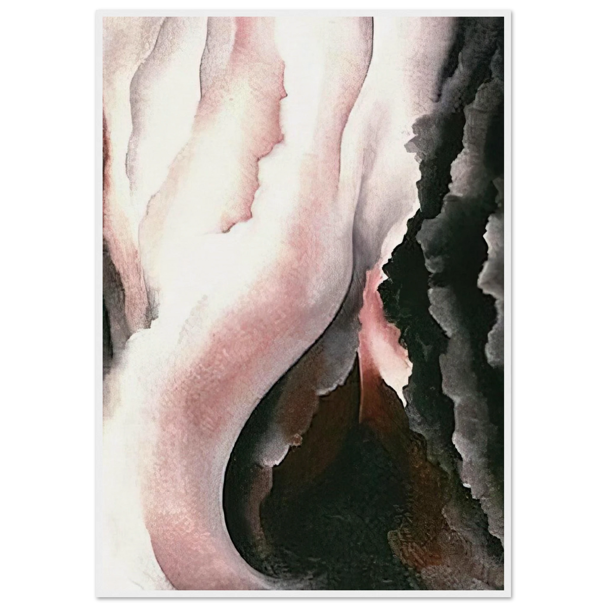 Dark Iris ?2 Framed Poster | Georgia O'Keeffe Framed Prints Wall Art | Georgia O Keeffe Prints