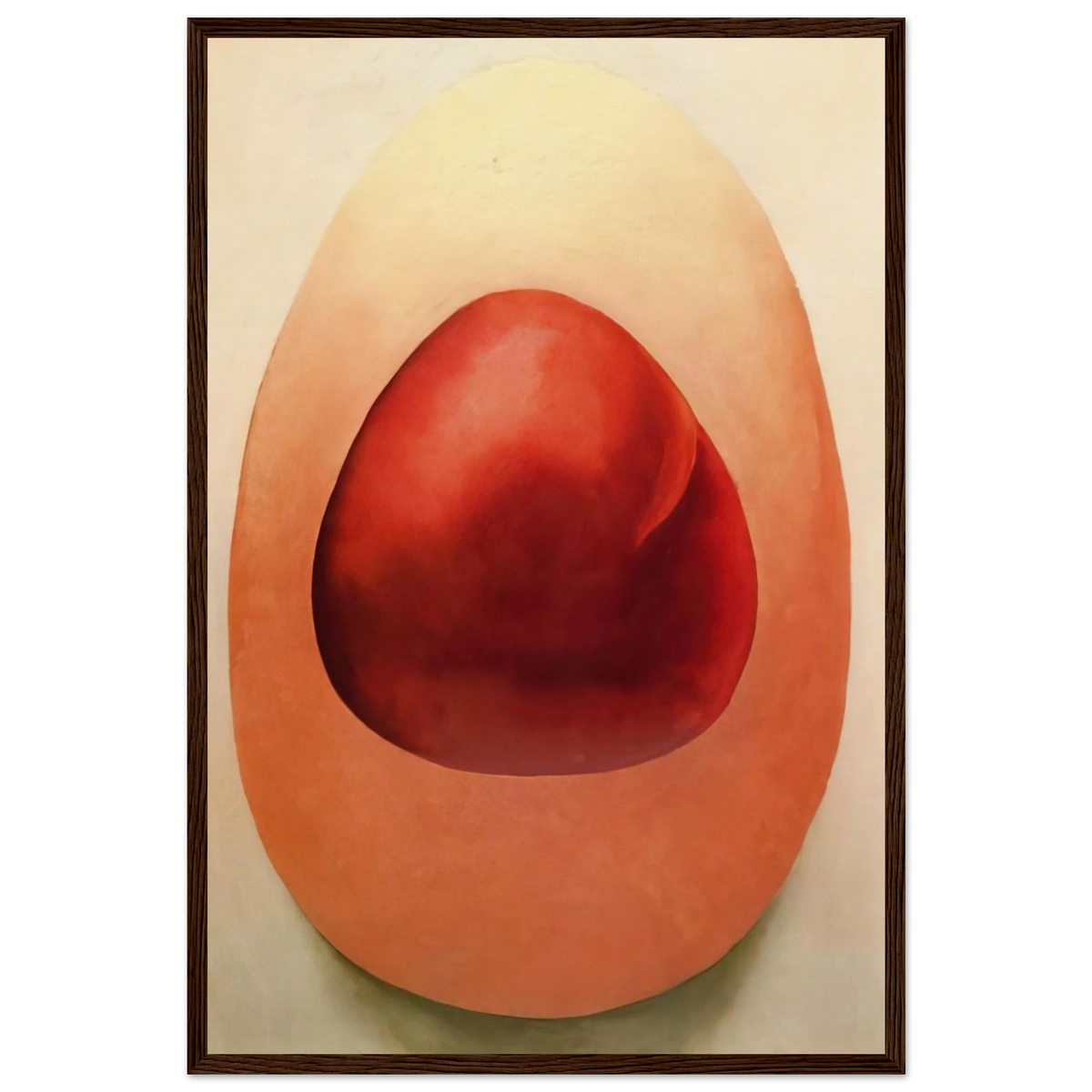 Red and Pink Rocks Framed Poster | Georgia O'Keeffe Framed Prints Wall Art | Georgia O Keeffe Prints