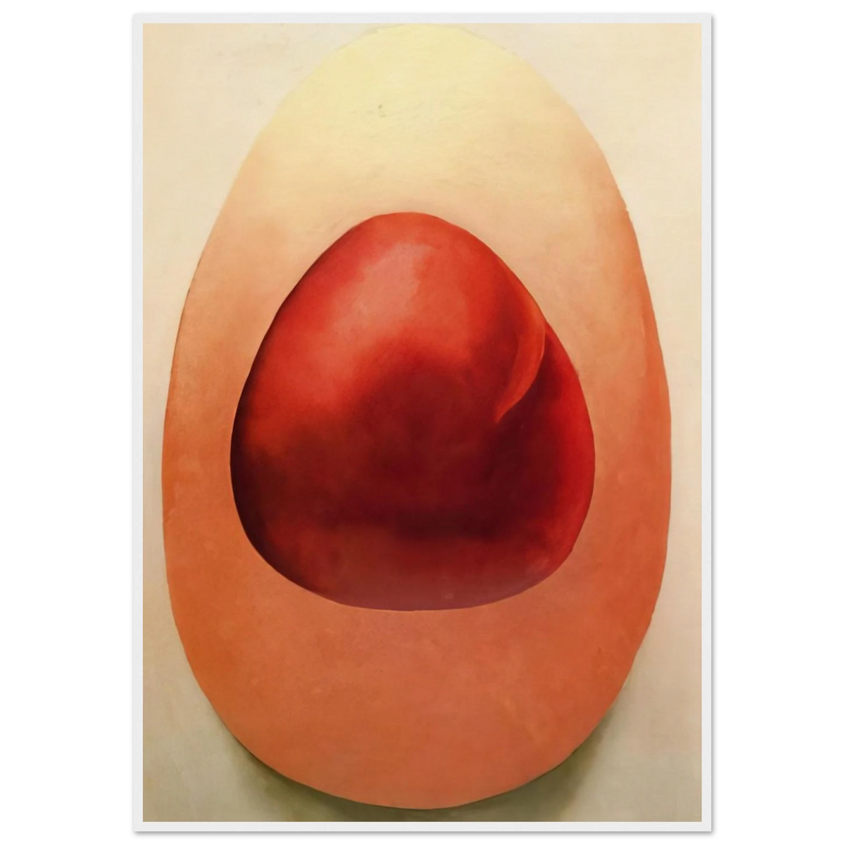 Red and Pink Rocks Framed Poster | Georgia O'Keeffe Framed Prints Wall Art | Georgia O Keeffe Prints