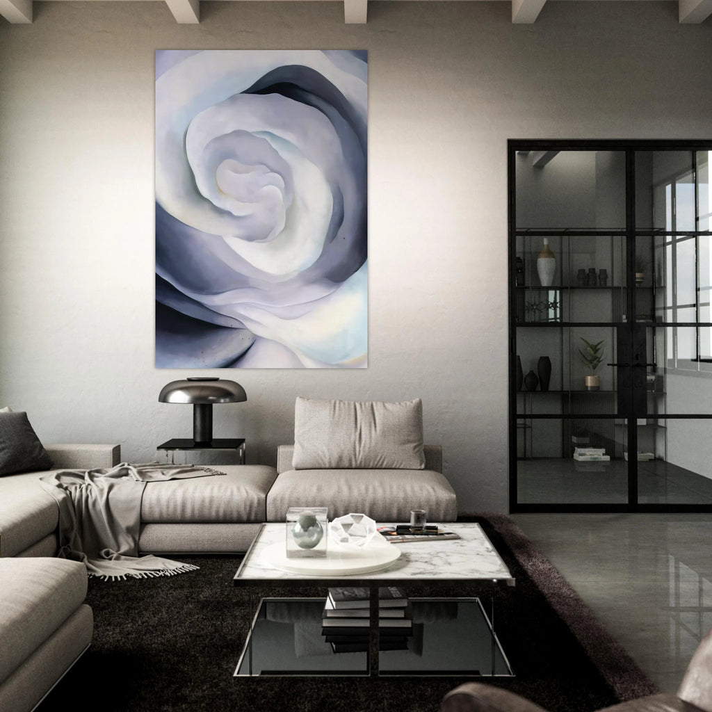 Abstraction White Rose Poster | Georgia O'Keeffe Poster | Georgia O Keeffe Prints