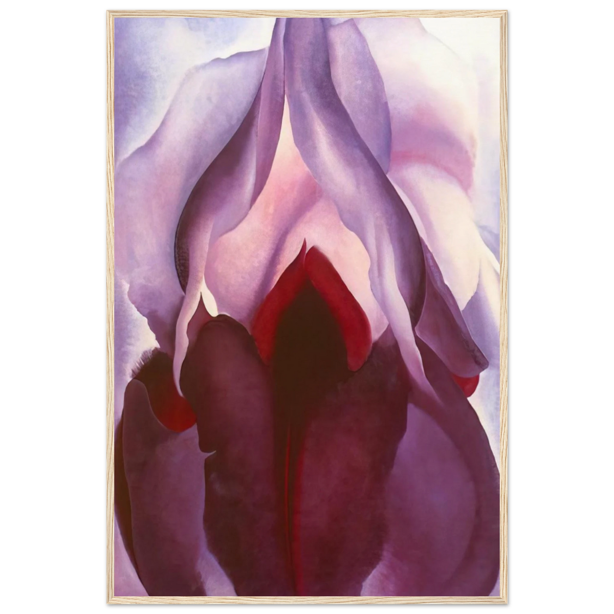 Flower of Life II Framed Poster | Georgia O'Keeffe Framed Prints Wall Art | Georgia O Keeffe Prints