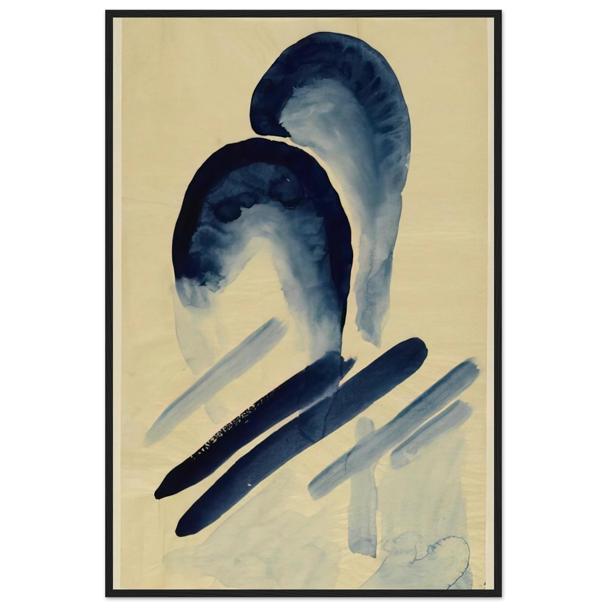 Blue-03 Framed Poster | Georgia O'Keeffe Framed Prints Wall Art | Georgia O Keeffe Prints