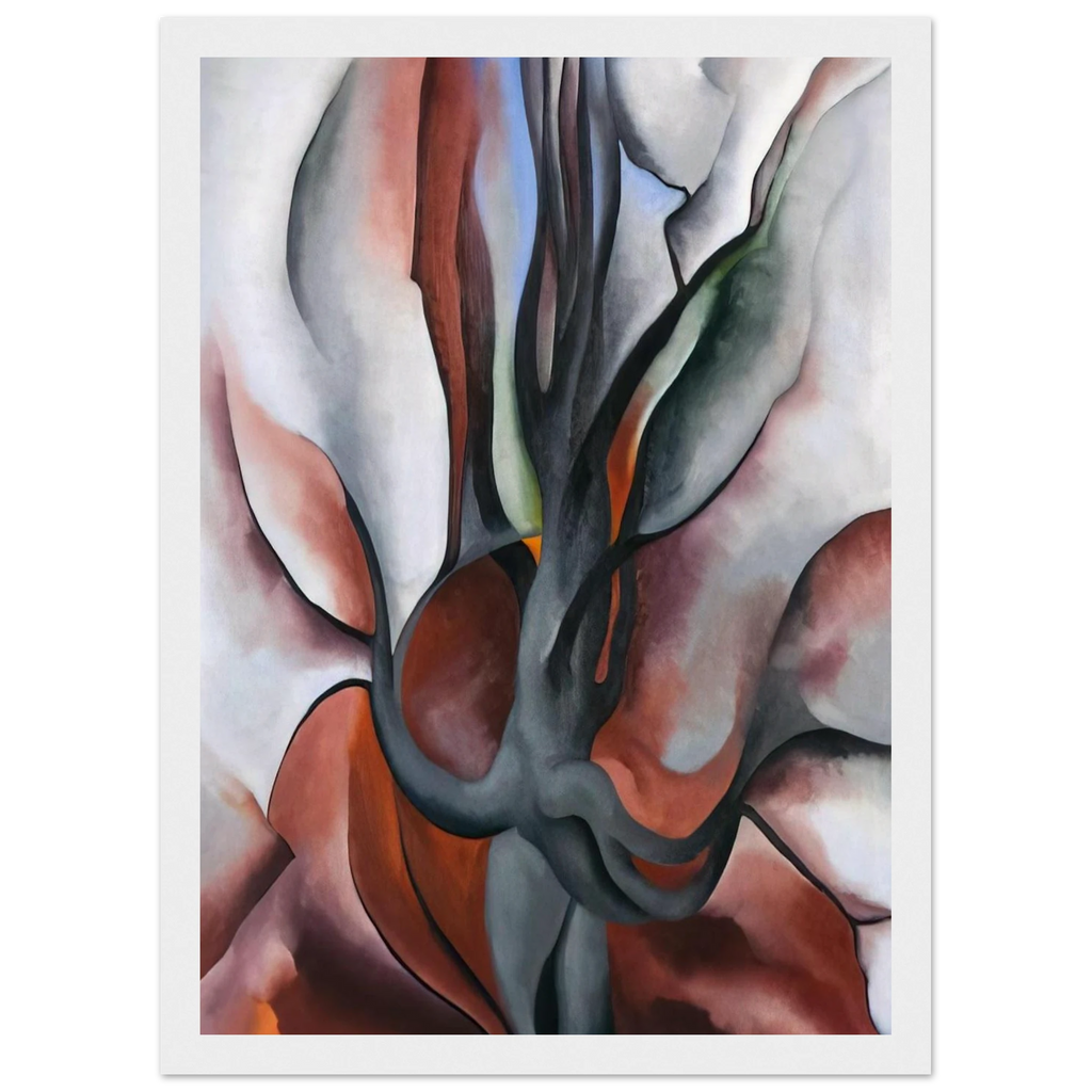 Autumn Trees - The Maple Framed Poster | Georgia O'Keeffe Framed Prints Wall Art | Georgia O Keeffe Prints