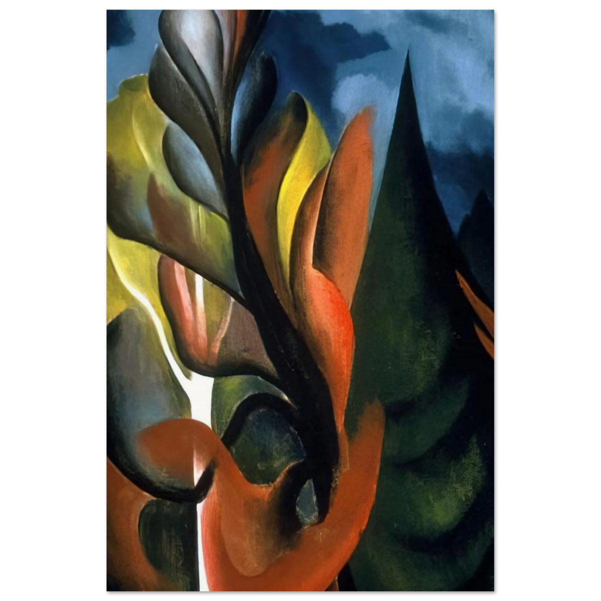 Maple and Cedar, Lake George Poster | Georgia O'Keeffe Poster | Georgia O Keeffe Prints