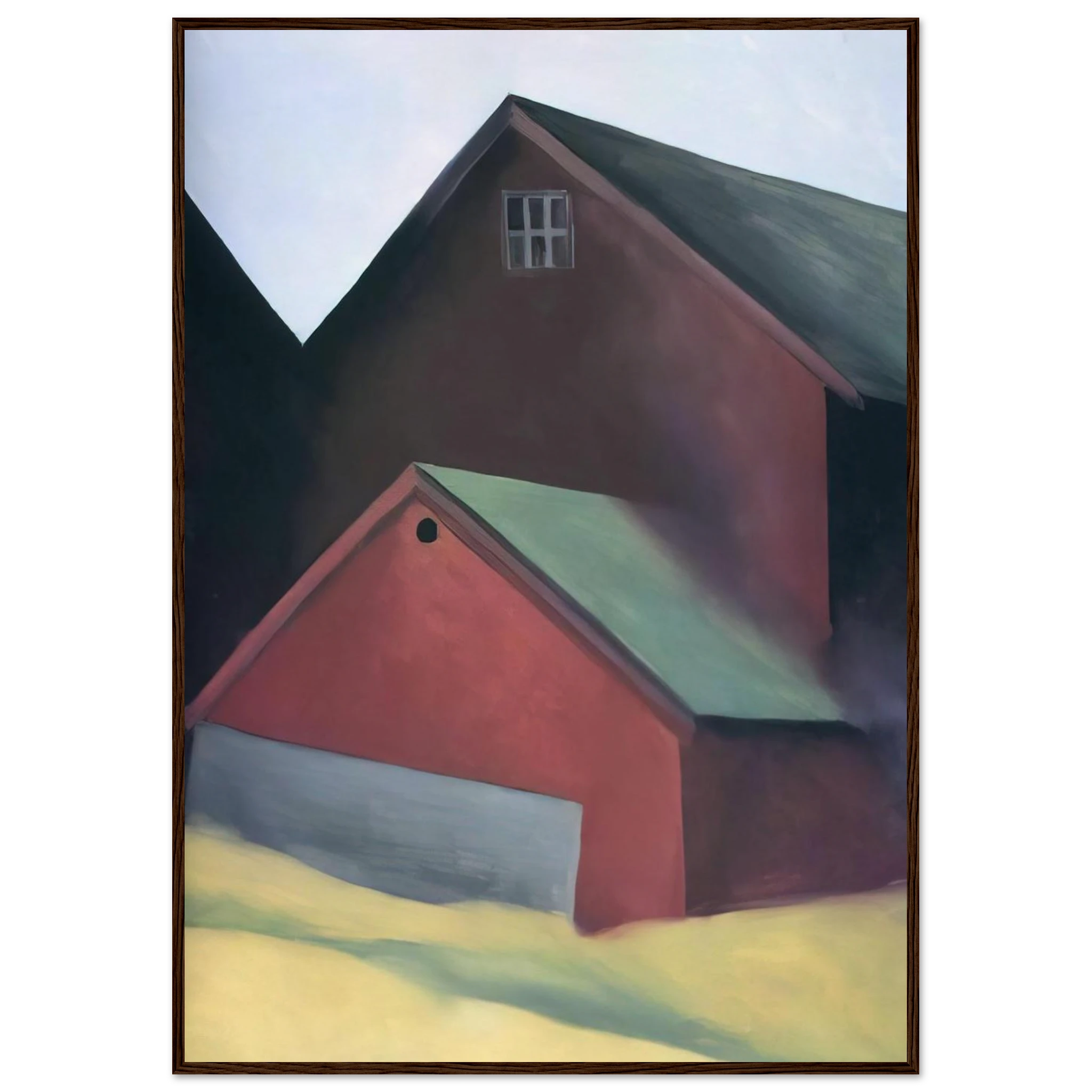 Ends Of Barns Framed Poster | Georgia O'Keeffe Framed Prints Wall Art | Georgia O Keeffe Prints