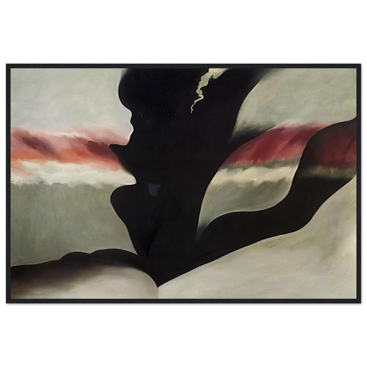 Black Place Green Framed Poster | Georgia O'Keeffe Framed Prints Wall Art | Georgia O Keeffe Prints
