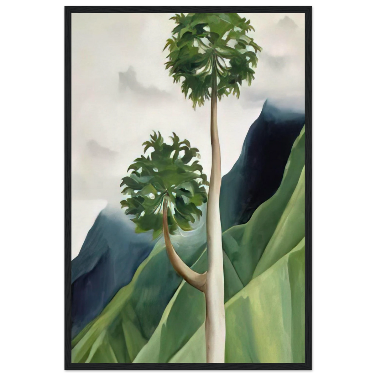 Papaya Tree-Iao Valley Framed Poster | Georgia O'Keeffe Framed Prints Wall Art | Georgia O Keeffe Prints