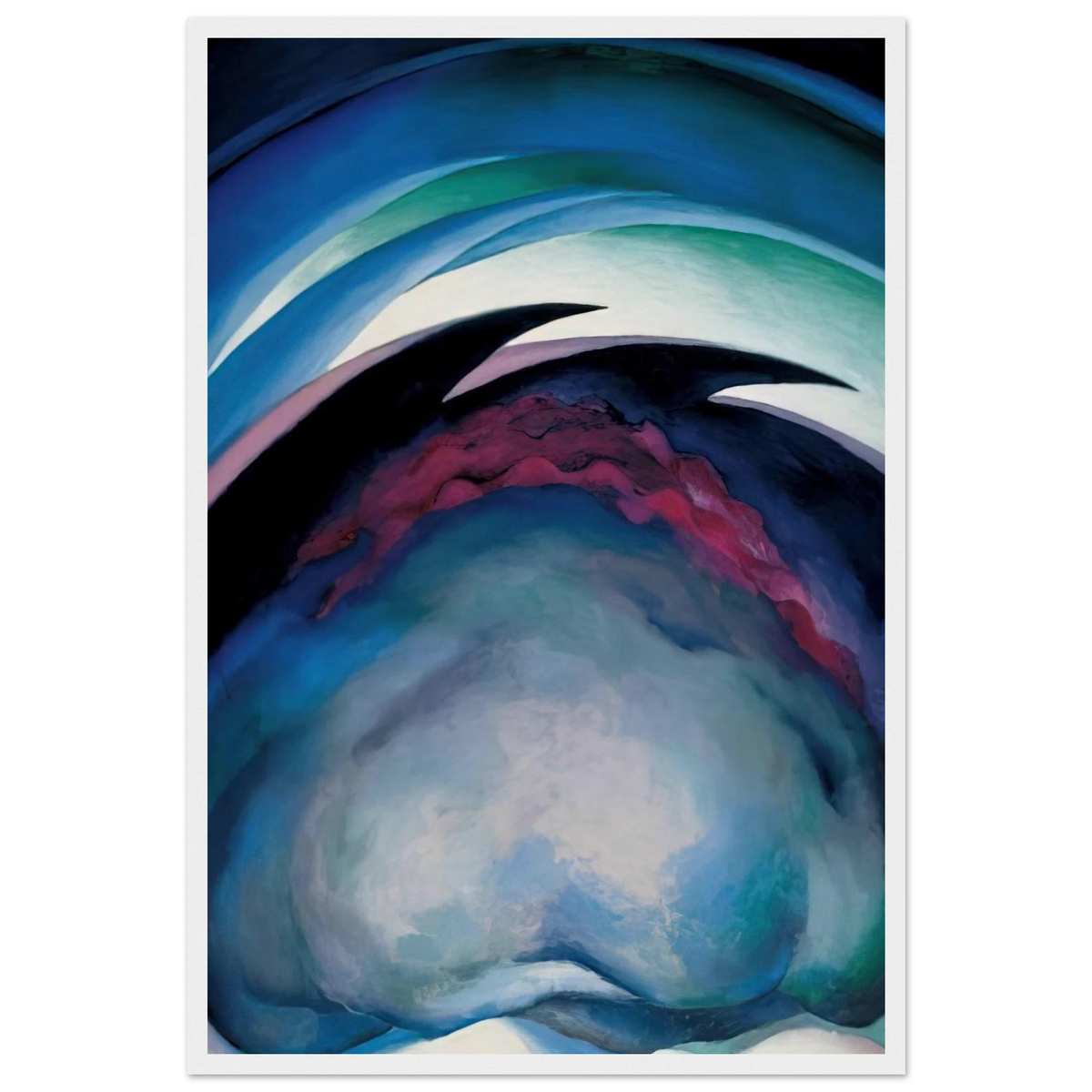 From the Plains I Framed Poster | Georgia O'Keeffe Framed Prints Wall Art | Georgia O Keeffe Prints