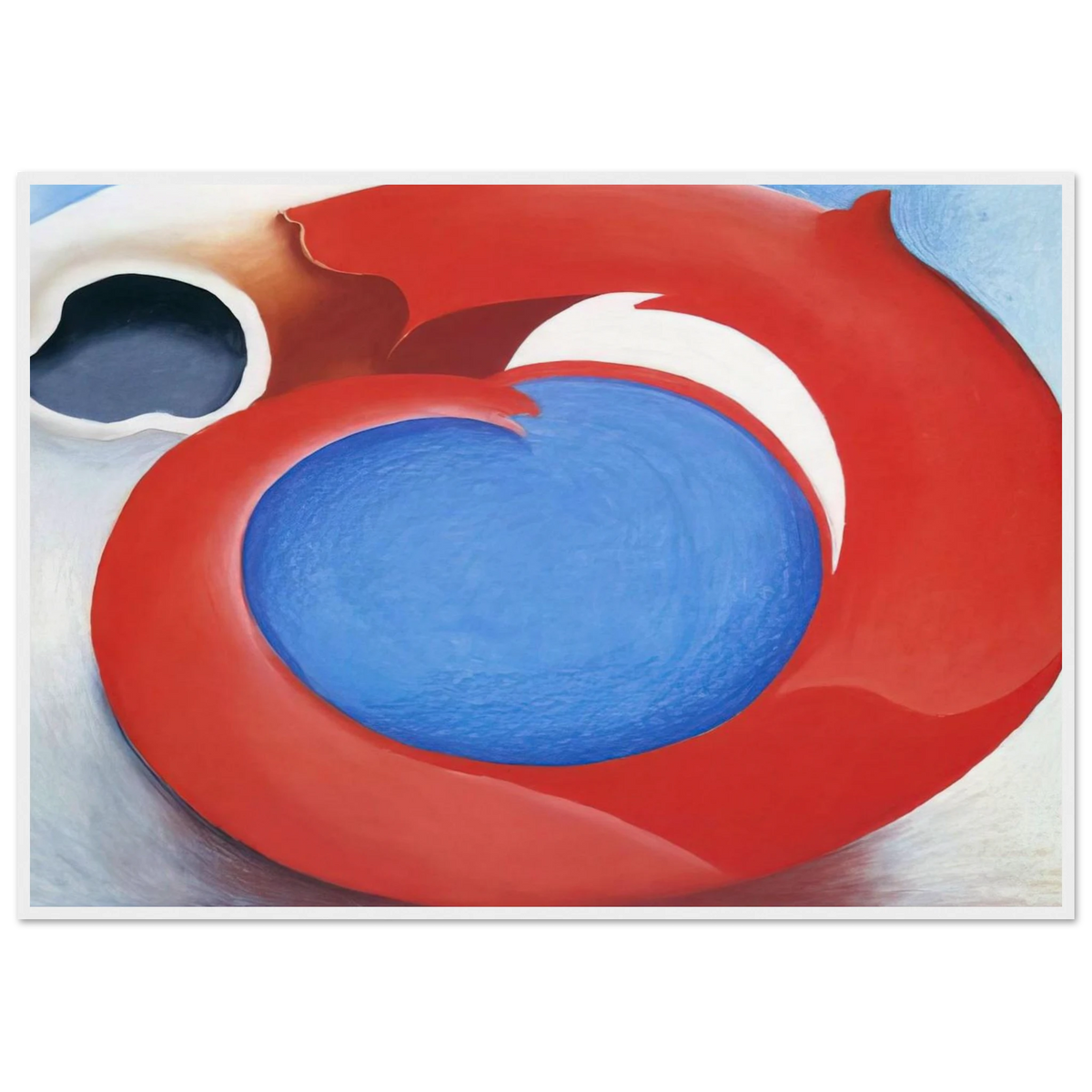Goat's Horn With Red Framed Poster | Georgia O'Keeffe Framed Prints Wall Art | Georgia O Keeffe Prints
