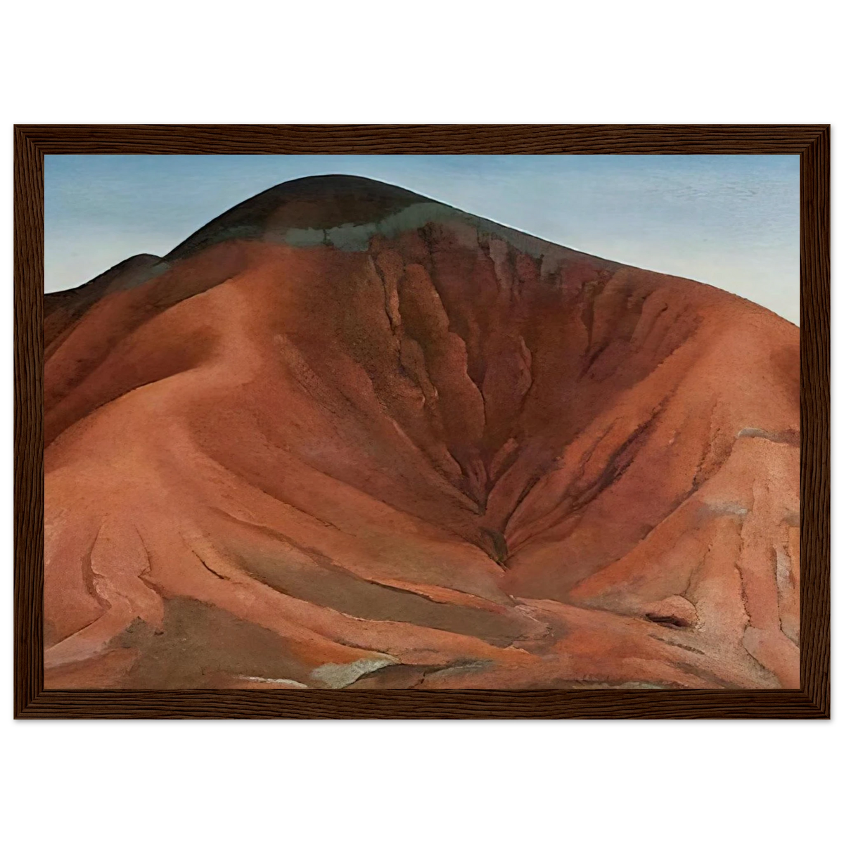 Small Purple Hills Framed Poster | Georgia O'Keeffe Framed Prints Wall Art | Georgia O Keeffe Prints
