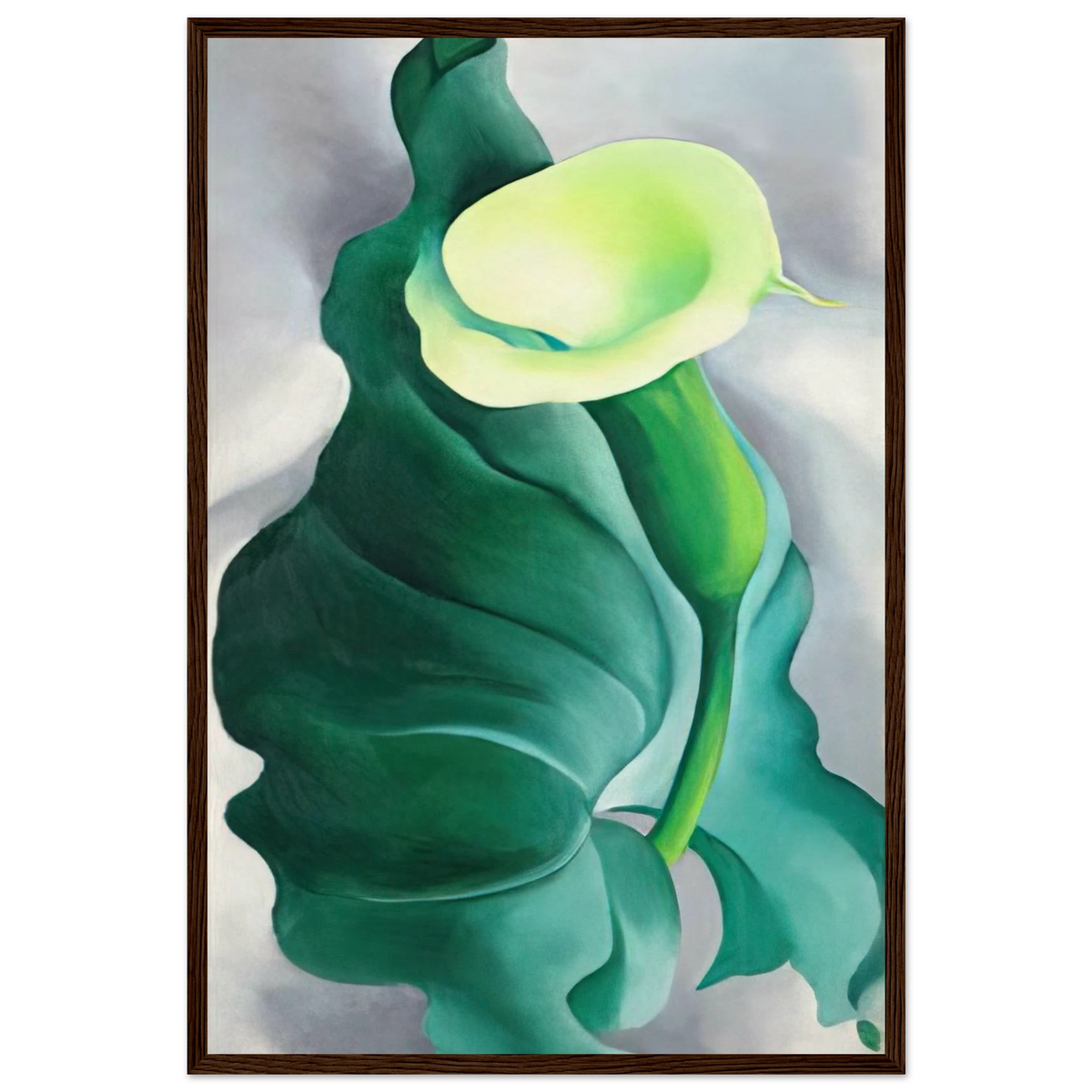 Calla Lily  Lily-Yellow No. 2  Framed Poster | Georgia O'Keeffe Framed Prints Wall Art | Georgia O Keeffe Prints