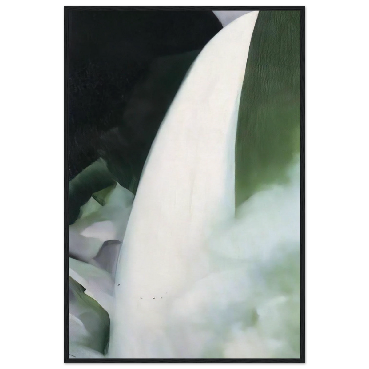 Green and White Framed Poster | Georgia O'Keeffe Framed Prints Wall Art | Georgia O Keeffe Prints
