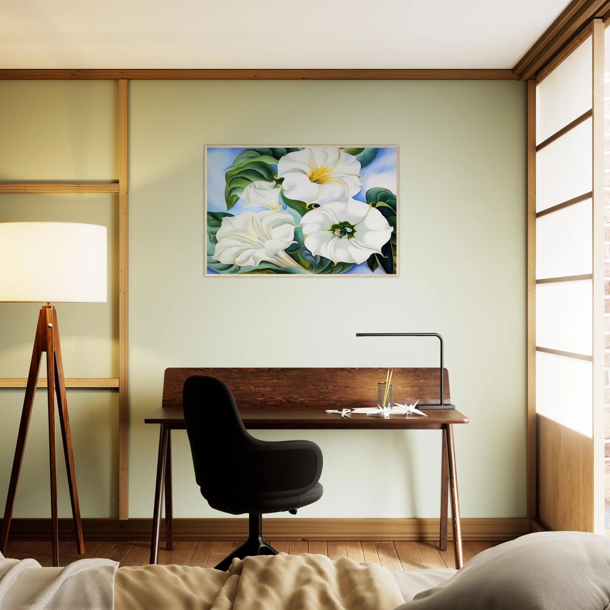 Jimson Weed 3 Framed Poster | Georgia O'Keeffe Framed Prints Wall Art | Georgia O Keeffe Prints