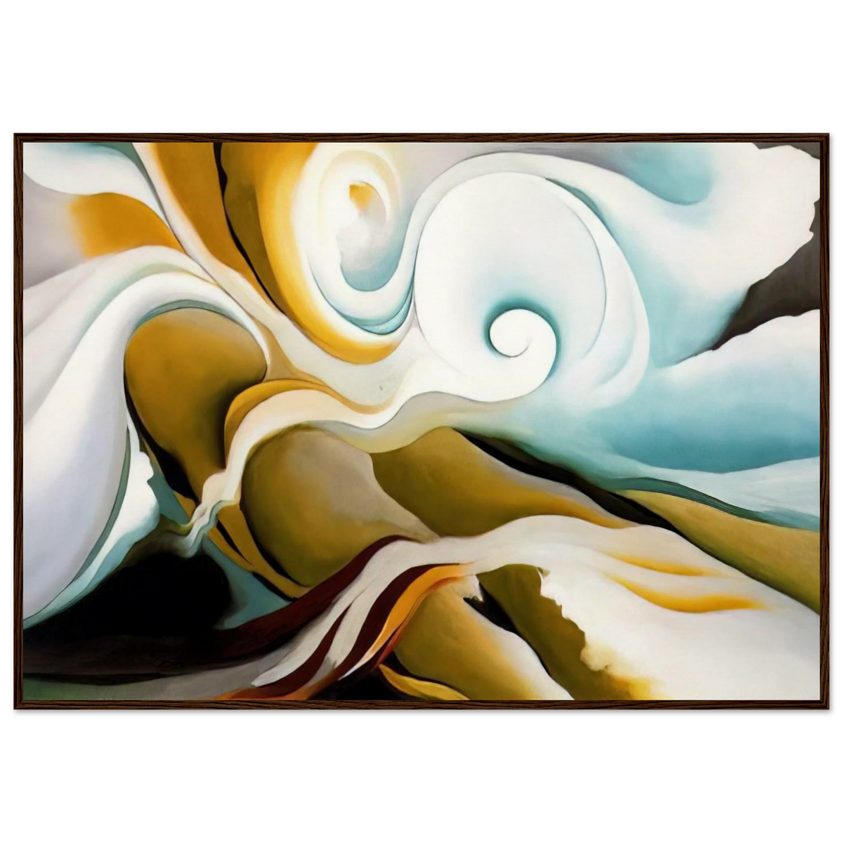 Nature Forms Gasp Framed Poster | Georgia O'Keeffe Framed Prints Wall Art | Georgia O Keeffe Prints