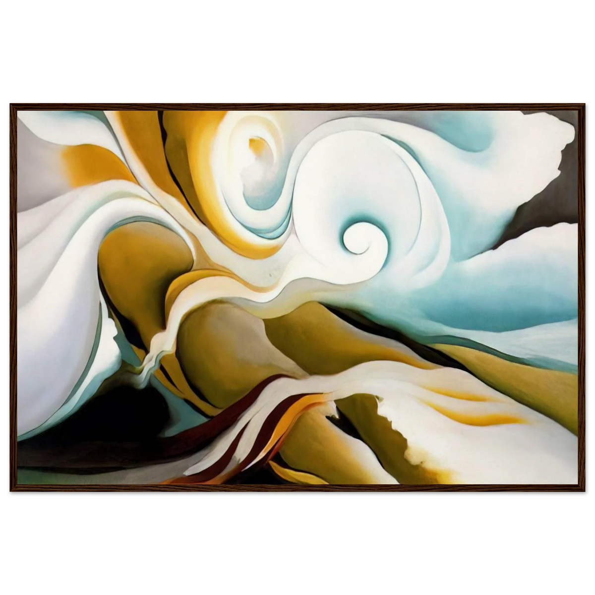 Nature Forms Gasp Framed Poster | Georgia O'Keeffe Framed Prints Wall Art | Georgia O Keeffe Prints