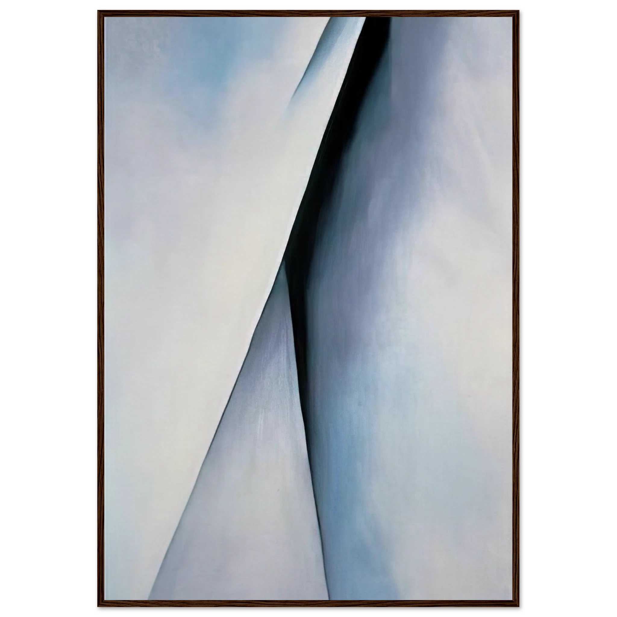 Abstraction White Framed Poster | Georgia O'Keeffe Framed Prints Wall Art | Georgia O Keeffe Prints