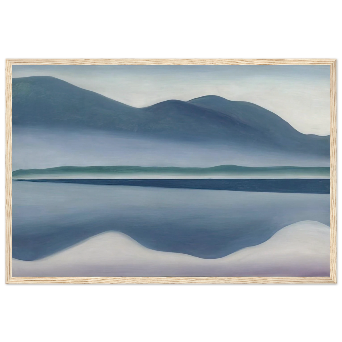 Lake George  formerly Reflection Seascape  Framed Poster | Georgia O'Keeffe Framed Prints Wall Art | Georgia O Keeffe Prints
