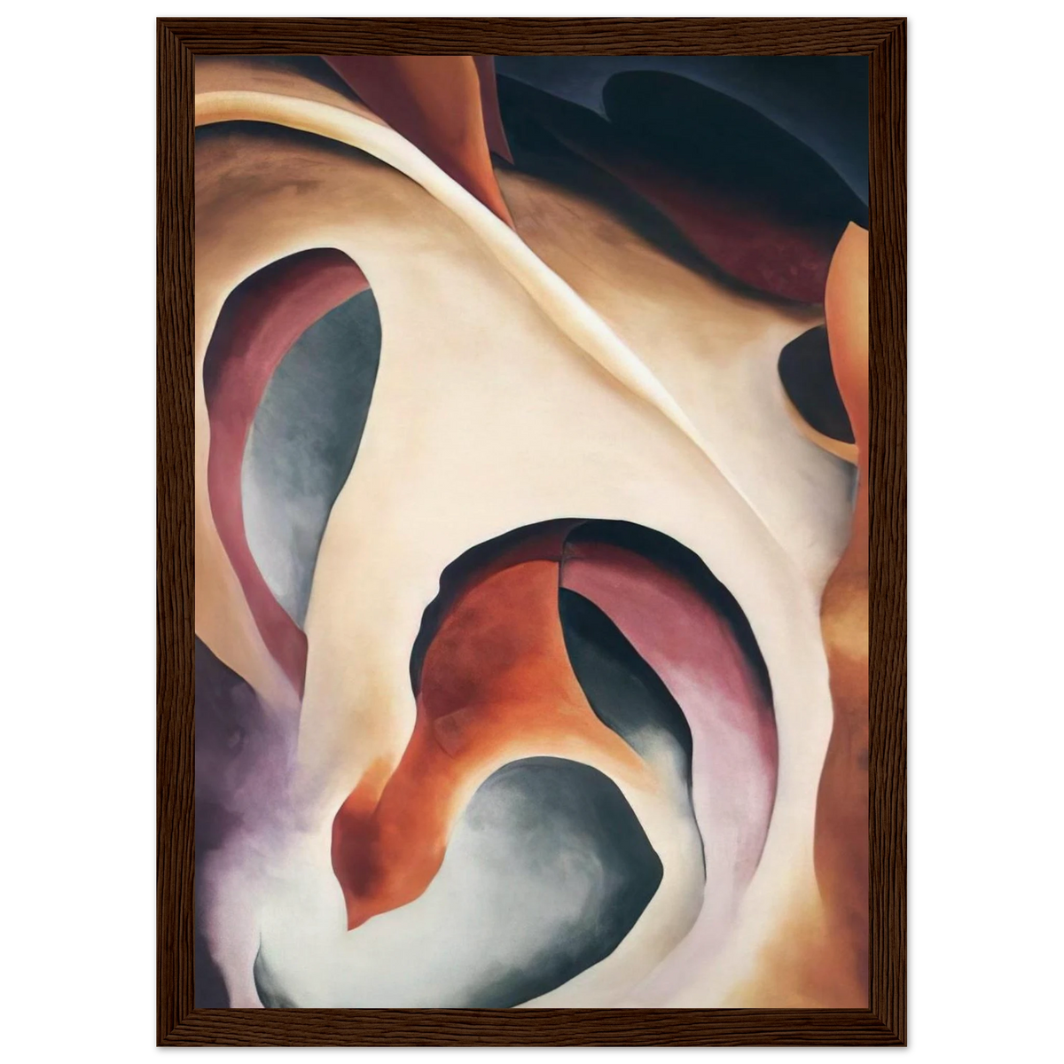 Leaf Motif 2 Framed Poster | Georgia O'Keeffe Framed Prints Wall Art | Georgia O Keeffe Prints