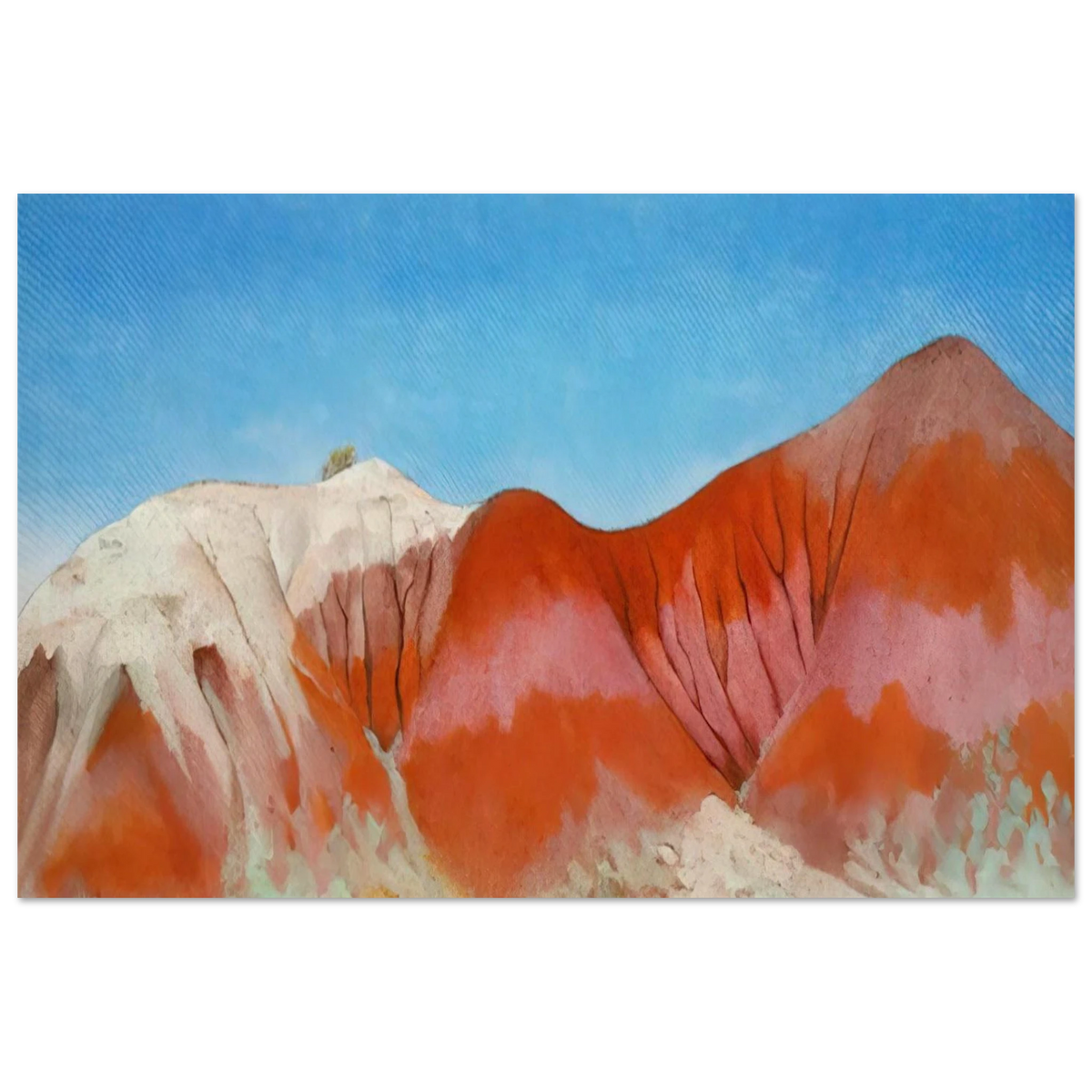 Series near abiquiu, New Mexico - Hills to the left Poster | Georgia O'Keeffe Poster | Georgia O Keeffe Prints