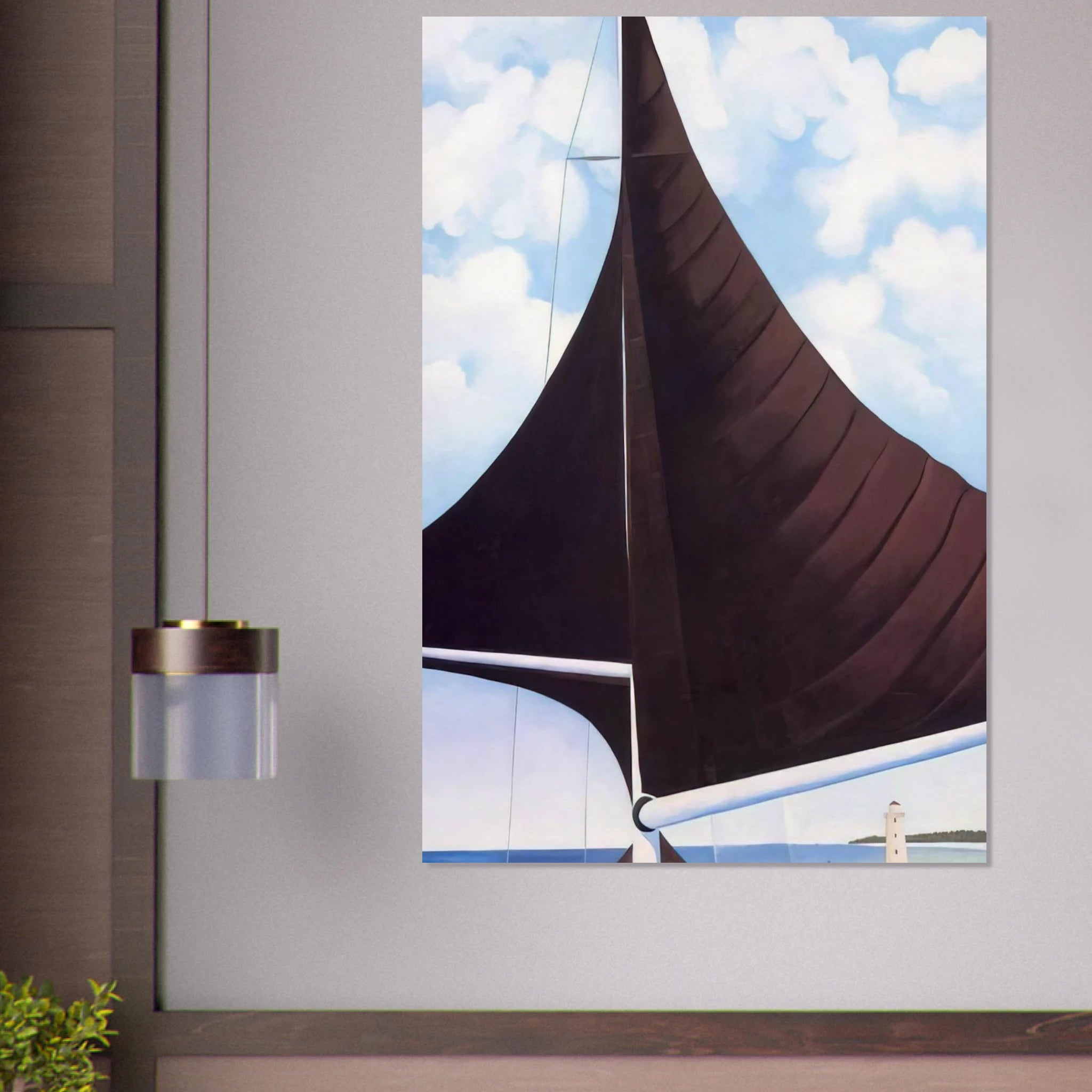 Brown Sail, Wing on Wing, Nassau Poster | Georgia O'Keeffe Poster | Georgia O Keeffe Prints