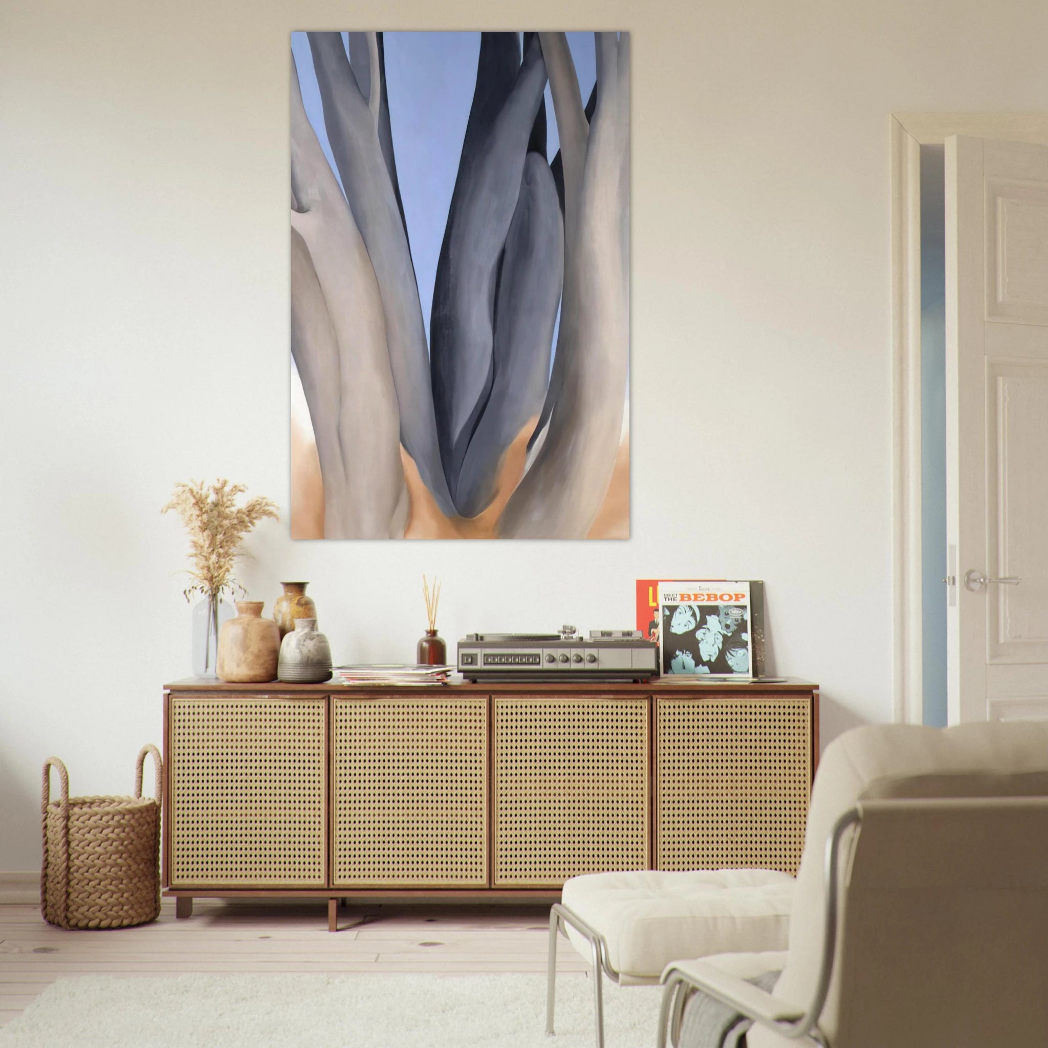 Dark Tree Trunks Poster | Georgia O'Keeffe Poster | Georgia O Keeffe Prints