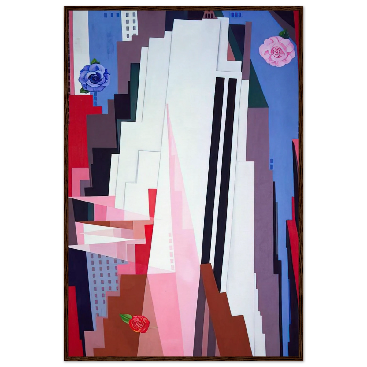 Manhattan Framed Poster | Georgia O'Keeffe Framed Prints Wall Art | Georgia O Keeffe Prints
