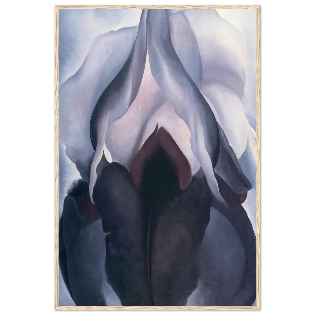 Black Iris III Framed Poster | Georgia O'Keeffe Framed Prints Wall Art | Georgia O Keeffe Prints