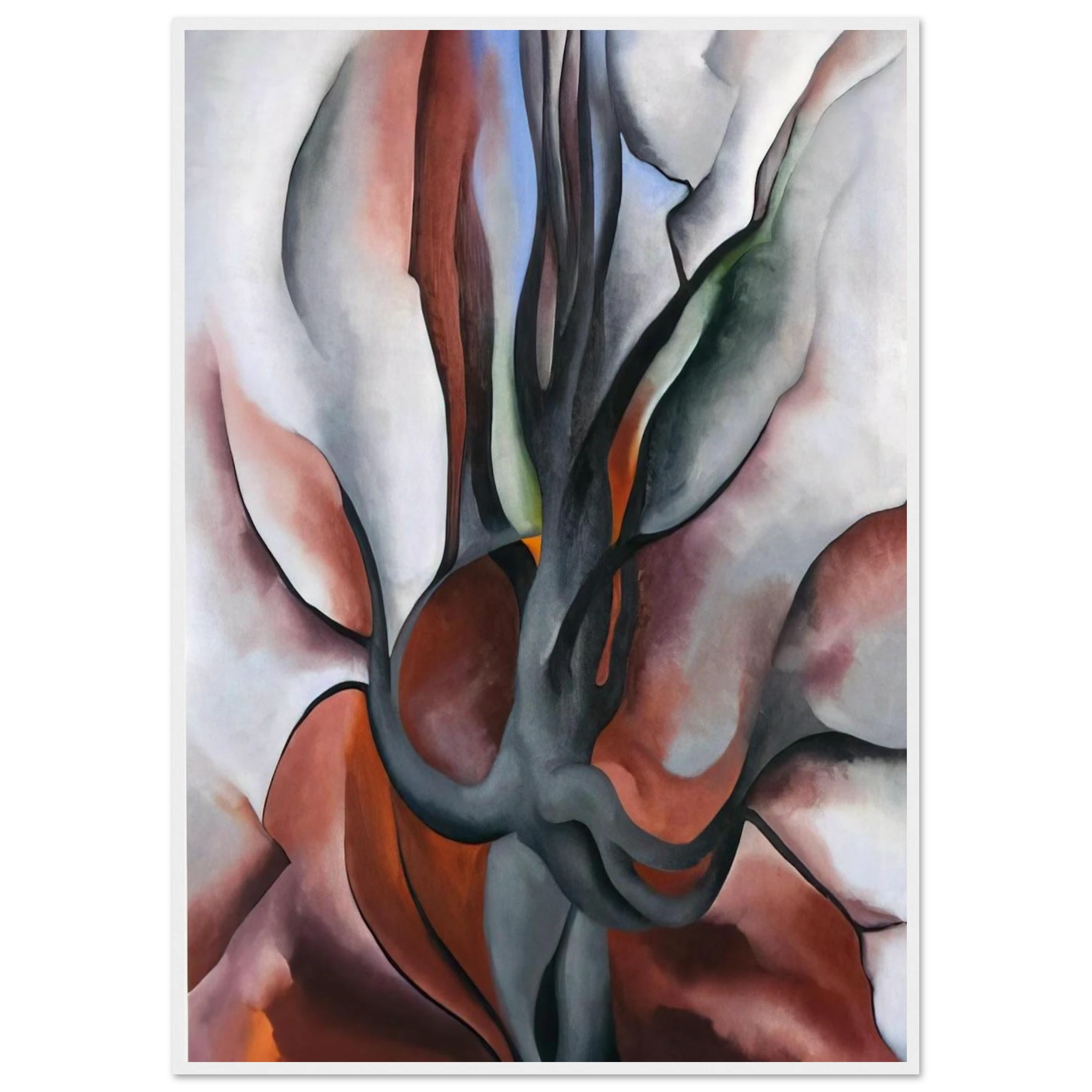 Autumn Trees - The Maple Framed Poster | Georgia O'Keeffe Framed Prints Wall Art | Georgia O Keeffe Prints