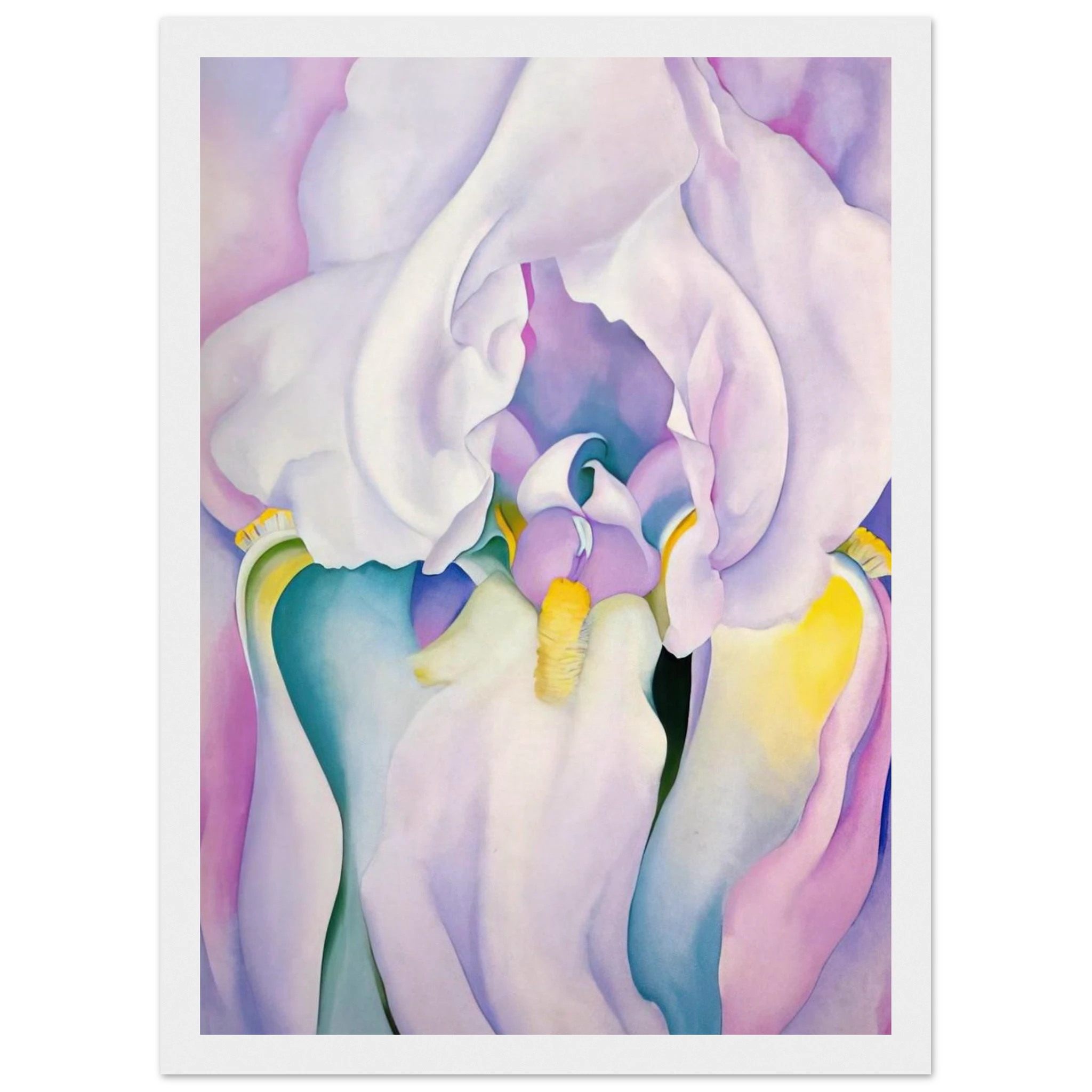 Light of Iris Framed Poster | Georgia O'Keeffe Framed Prints Wall Art | Georgia O Keeffe Prints