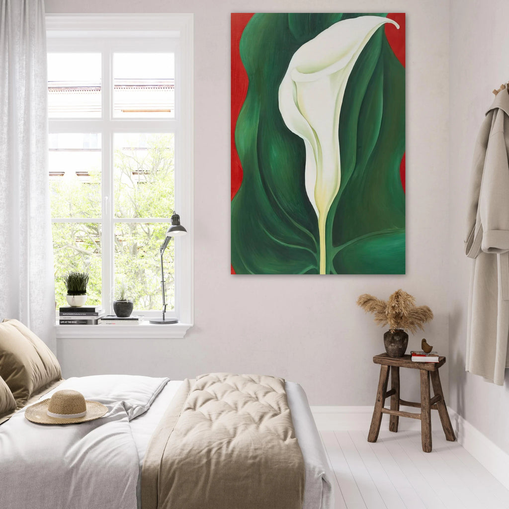 Single Calla Lily  Red  Poster | Georgia O'Keeffe Poster | Georgia O Keeffe Prints
