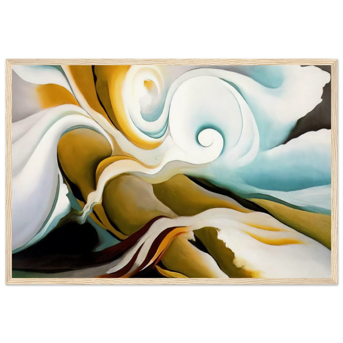 Nature Forms Gasp Framed Poster | Georgia O'Keeffe Framed Prints Wall Art | Georgia O Keeffe Prints