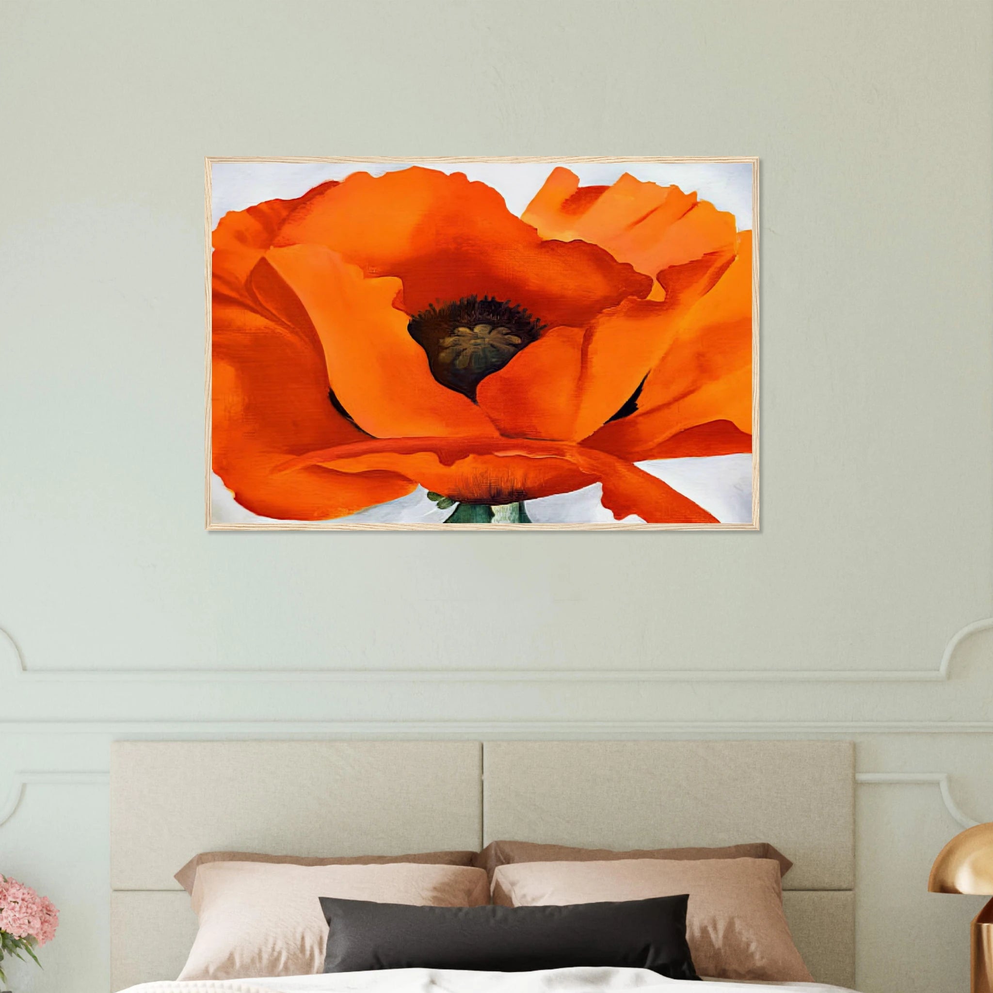 Red Poppy Framed Poster | Georgia O'Keeffe Framed Prints Wall Art | Georgia O Keeffe Prints