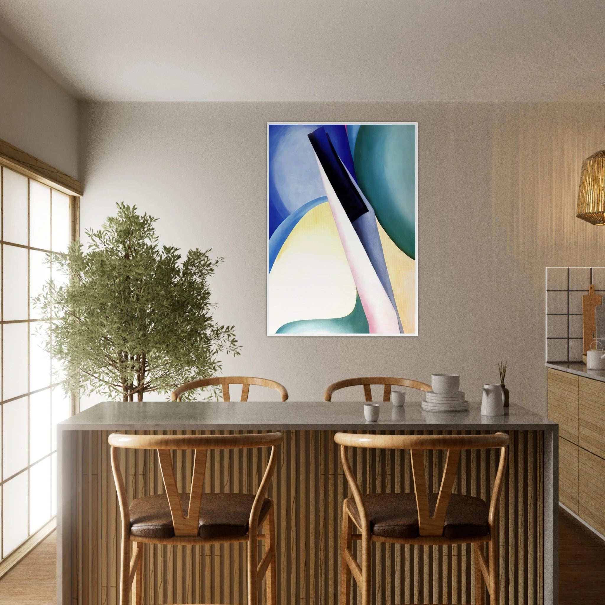 Black Spot No. 2 Framed Poster | Georgia O'Keeffe Framed Prints Wall Art | Georgia O Keeffe Prints