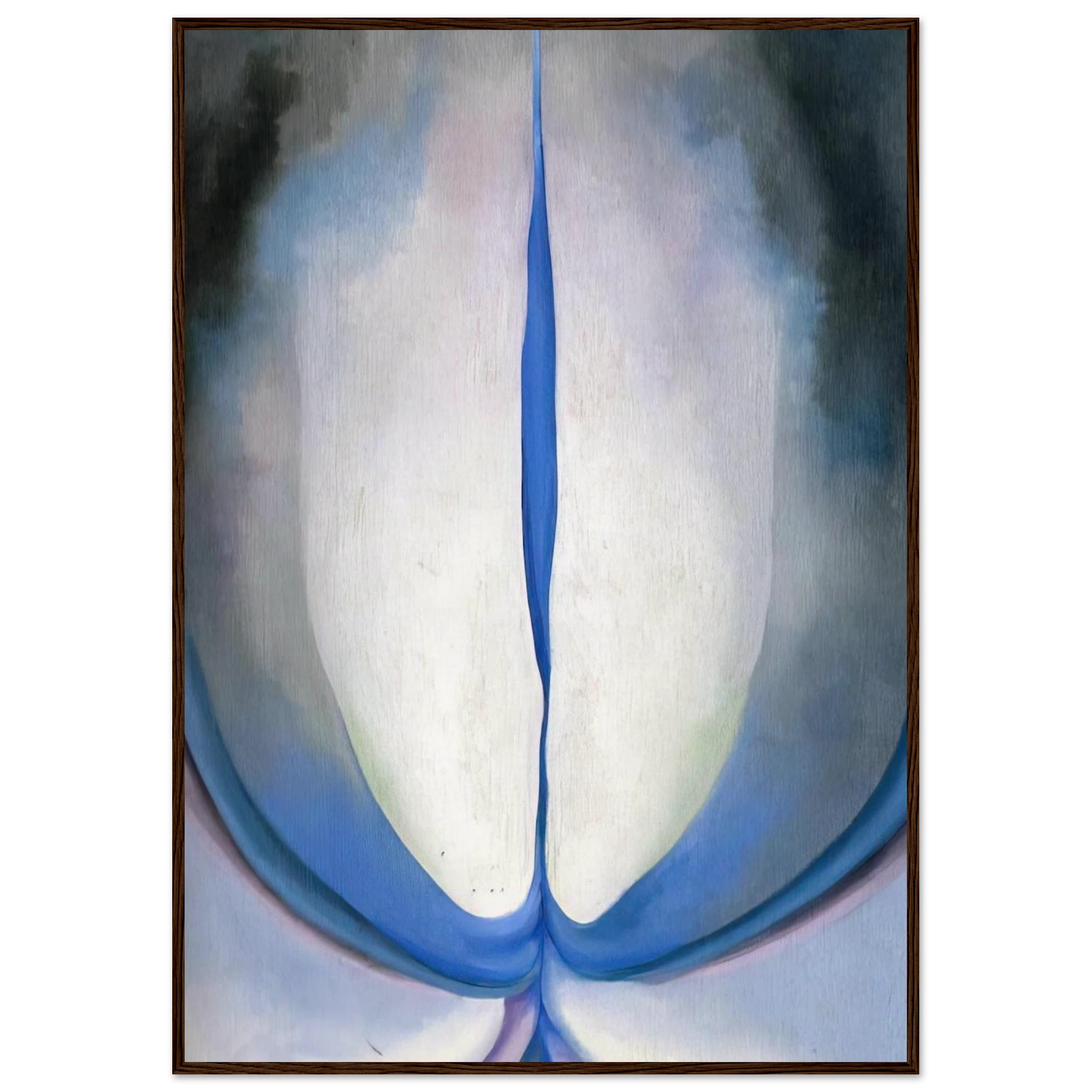 Blue Line Framed Poster | Georgia O'Keeffe Framed Prints Wall Art | Georgia O Keeffe Prints
