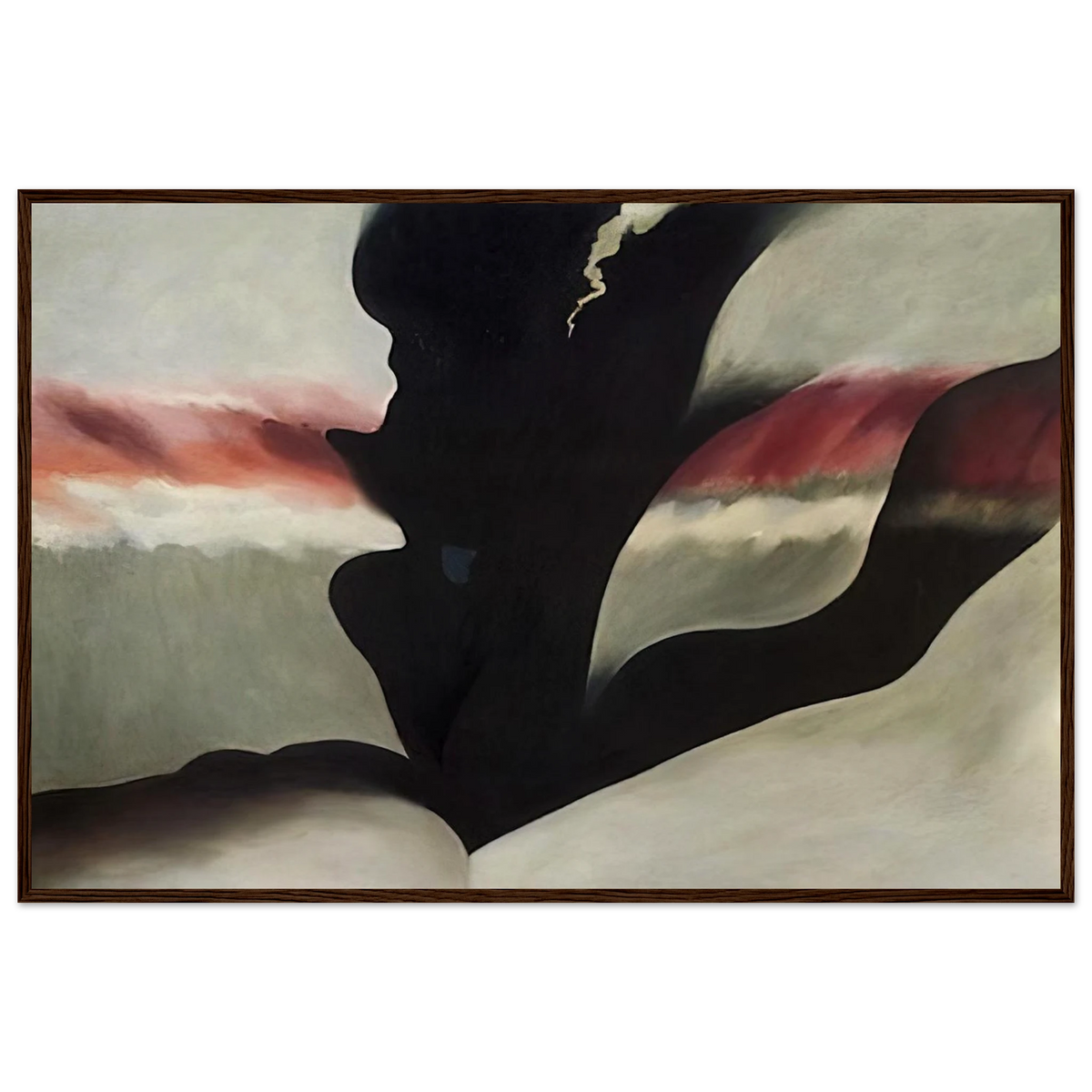 Black Place Green Framed Poster | Georgia O'Keeffe Framed Prints Wall Art | Georgia O Keeffe Prints