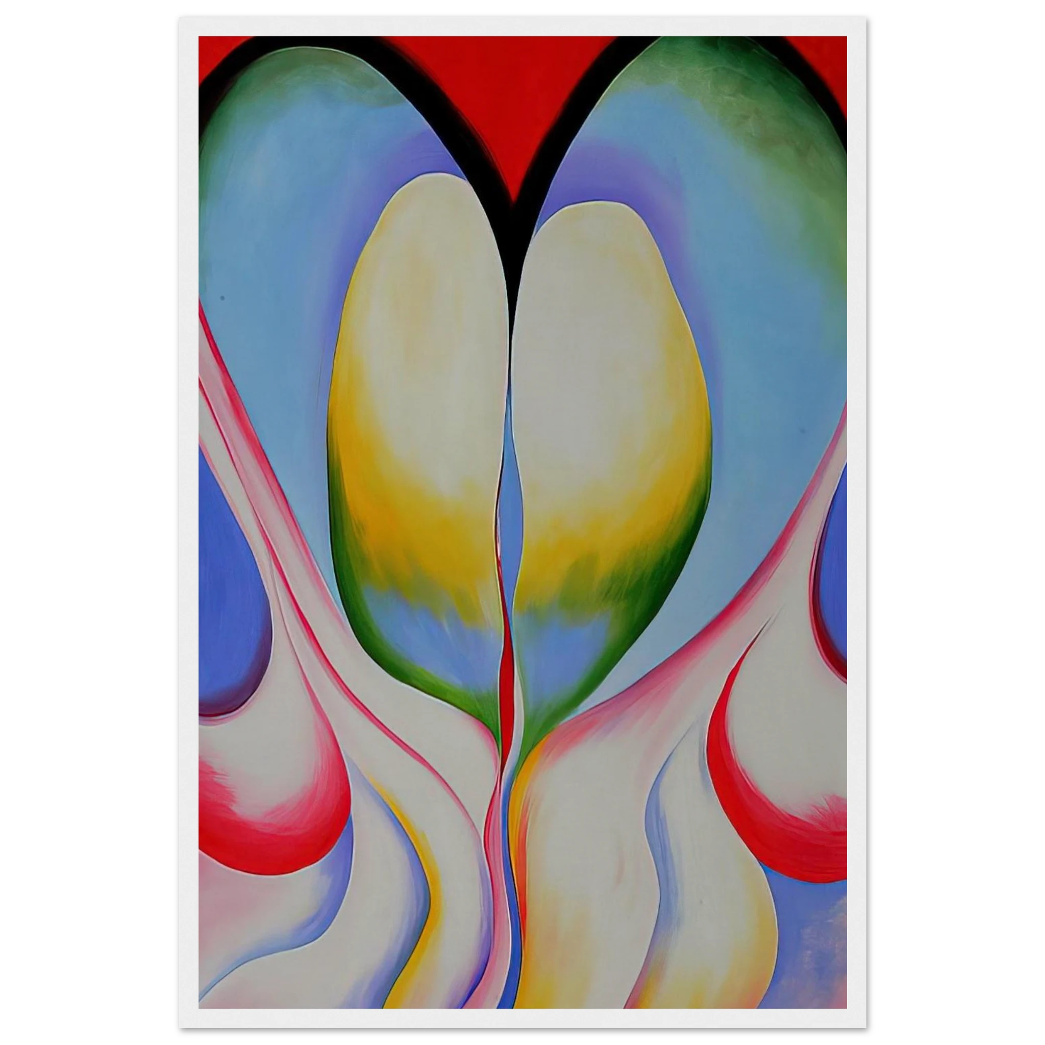 Series 1, No. 8 Framed Poster | Georgia O'Keeffe Framed Prints Wall Art | Georgia O Keeffe Prints