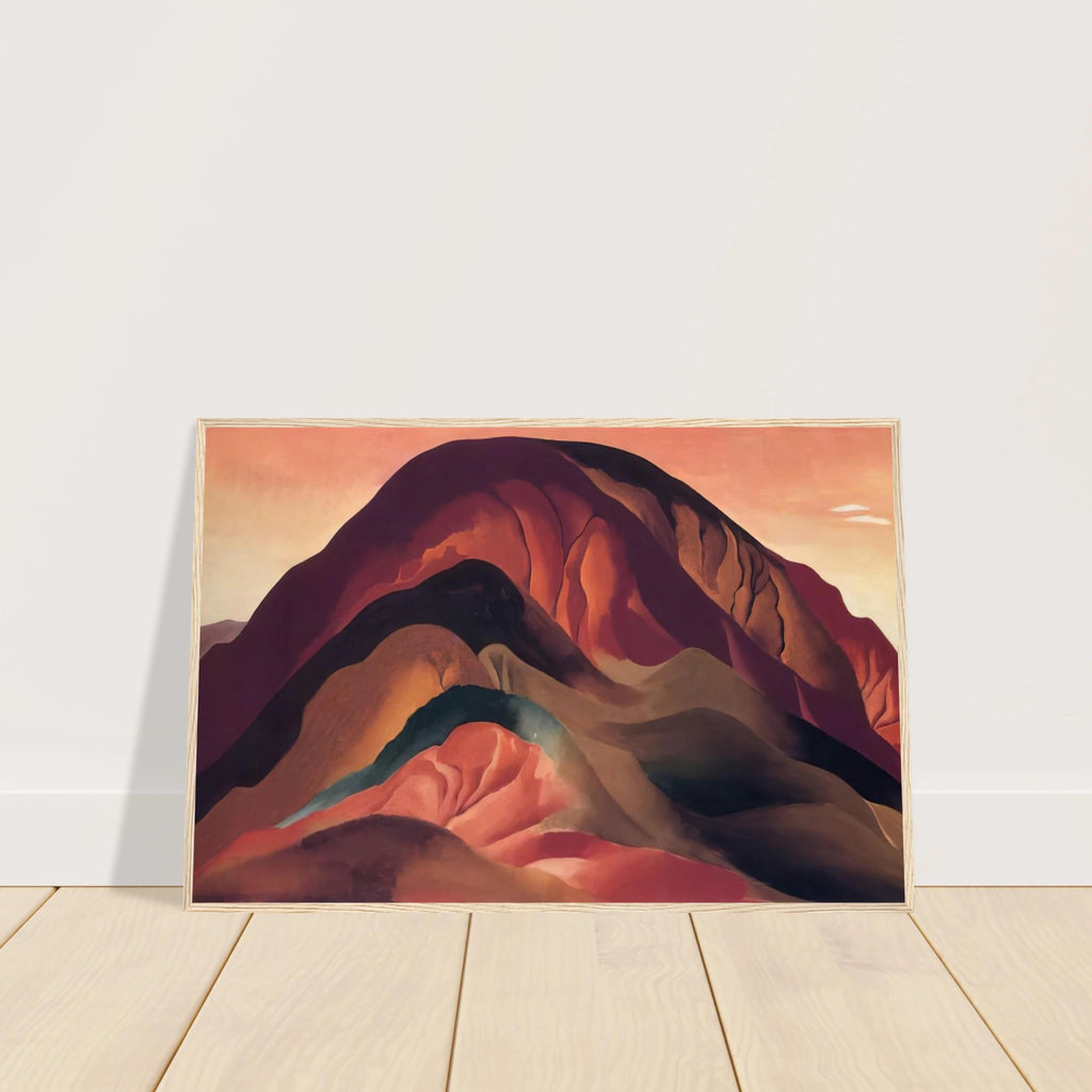 Rust Red Hills Framed Poster | Georgia O'Keeffe Framed Prints Wall Art | Georgia O Keeffe Prints
