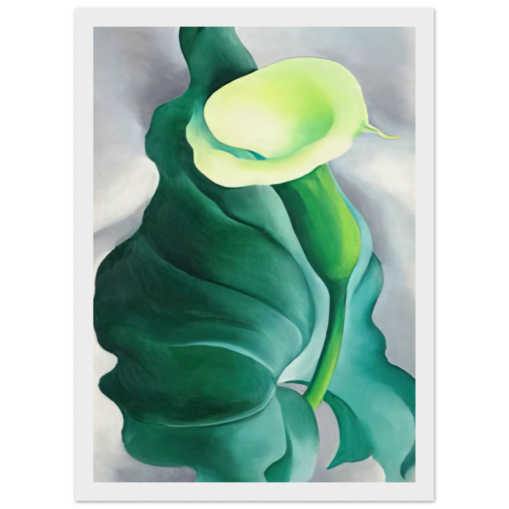 Calla Lily  Lily-Yellow No. 2  Framed Poster | Georgia O'Keeffe Framed Prints Wall Art | Georgia O Keeffe Prints