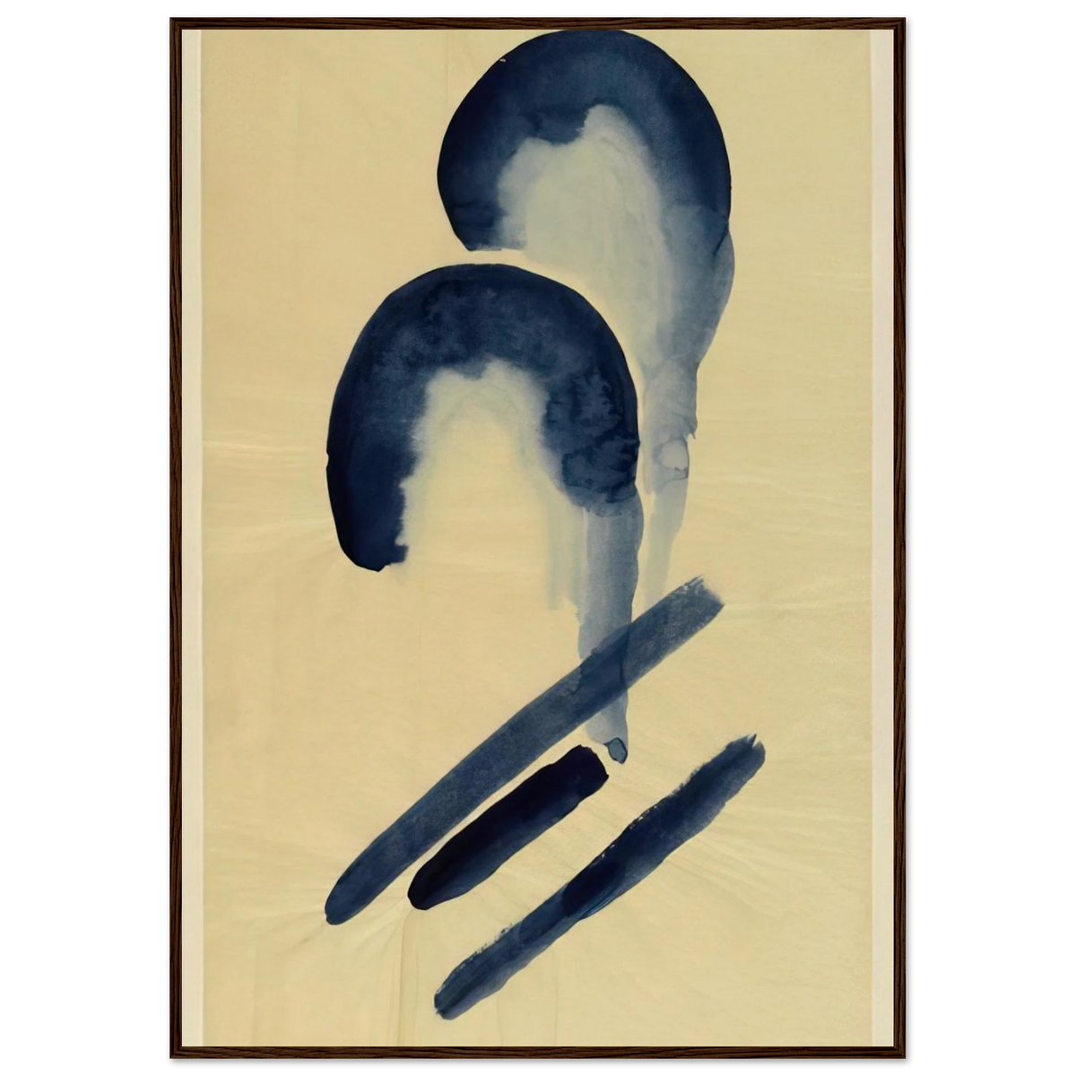 Blue-04 Framed Poster | Georgia O'Keeffe Framed Prints Wall Art | Georgia O Keeffe Prints