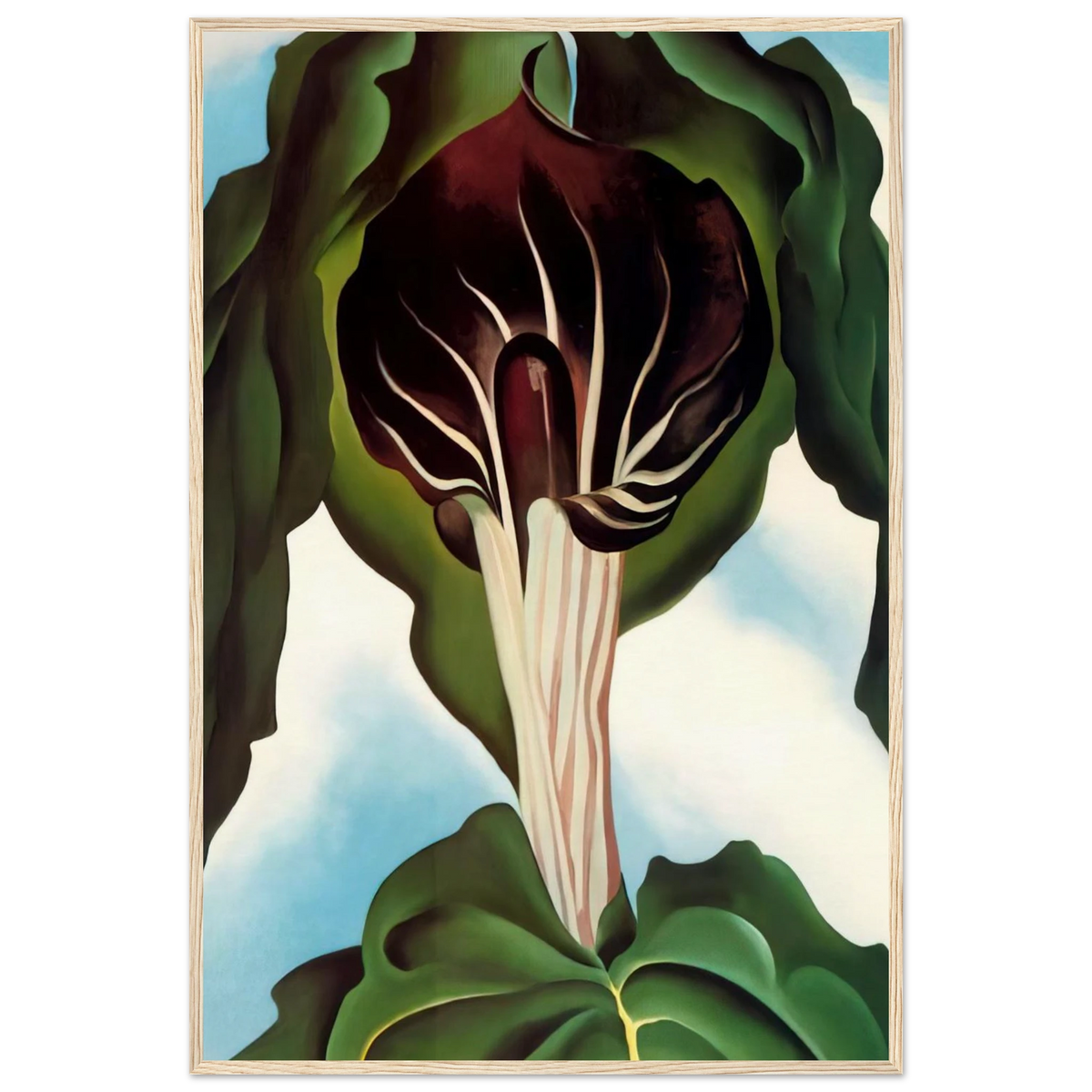 Jack-in-the-Pulpit III Framed Poster | Georgia O'Keeffe Framed Prints Wall Art | Georgia O Keeffe Prints