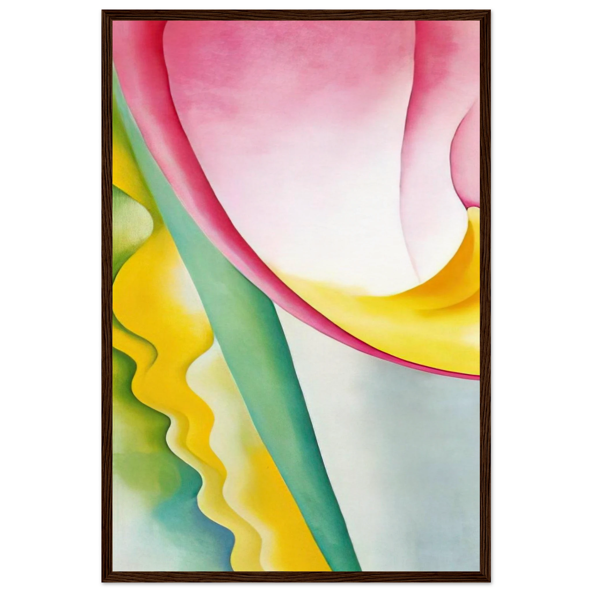Abstraction No. 77  Tulip  Framed Poster | Georgia O'Keeffe Framed Prints Wall Art | Georgia O Keeffe Prints