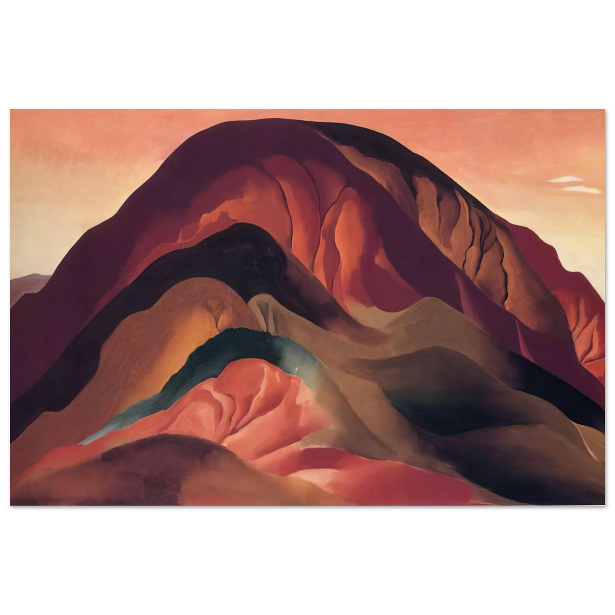 Rust Red Hills Poster | Georgia O'Keeffe Poster | Georgia O Keeffe Prints
