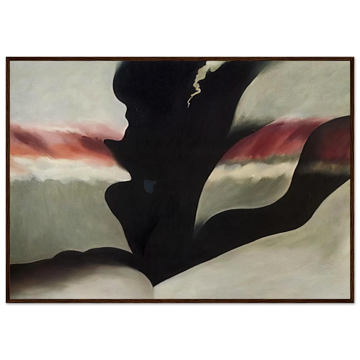 Black Place Green Framed Poster | Georgia O'Keeffe Framed Prints Wall Art | Georgia O Keeffe Prints