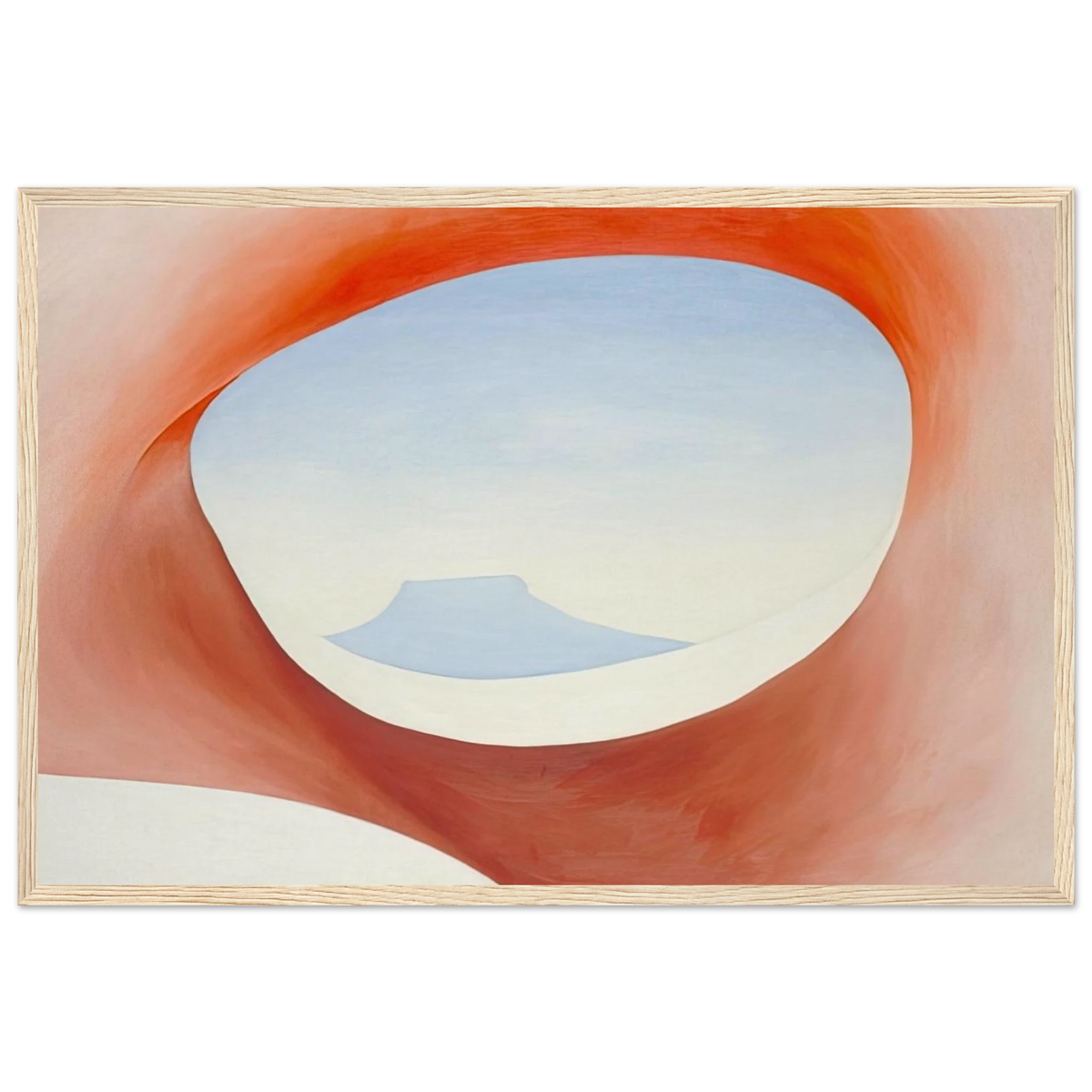 Pedernal - From the Ranch I Framed Poster | Georgia O'Keeffe Framed Prints Wall Art | Georgia O Keeffe Prints