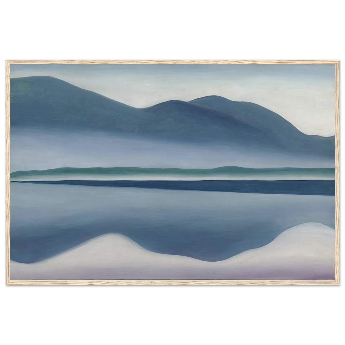 Lake George  formerly Reflection Seascape  Framed Poster | Georgia O'Keeffe Framed Prints Wall Art | Georgia O Keeffe Prints