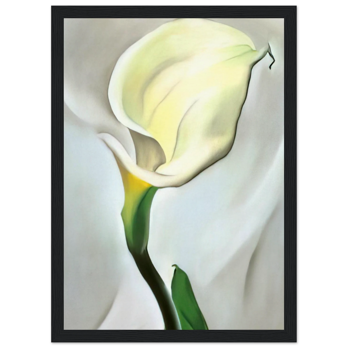 Calla Lily Turned Away Framed Poster | Georgia O'Keeffe Framed Prints Wall Art | Georgia O Keeffe Prints