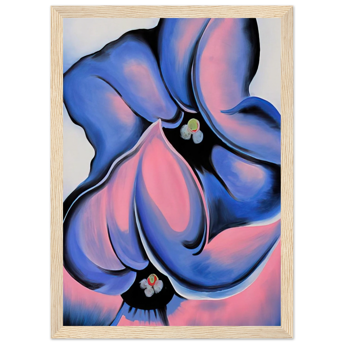 Purple Petunia Framed Poster | Georgia O'Keeffe Framed Prints Wall Art | Georgia O Keeffe Prints