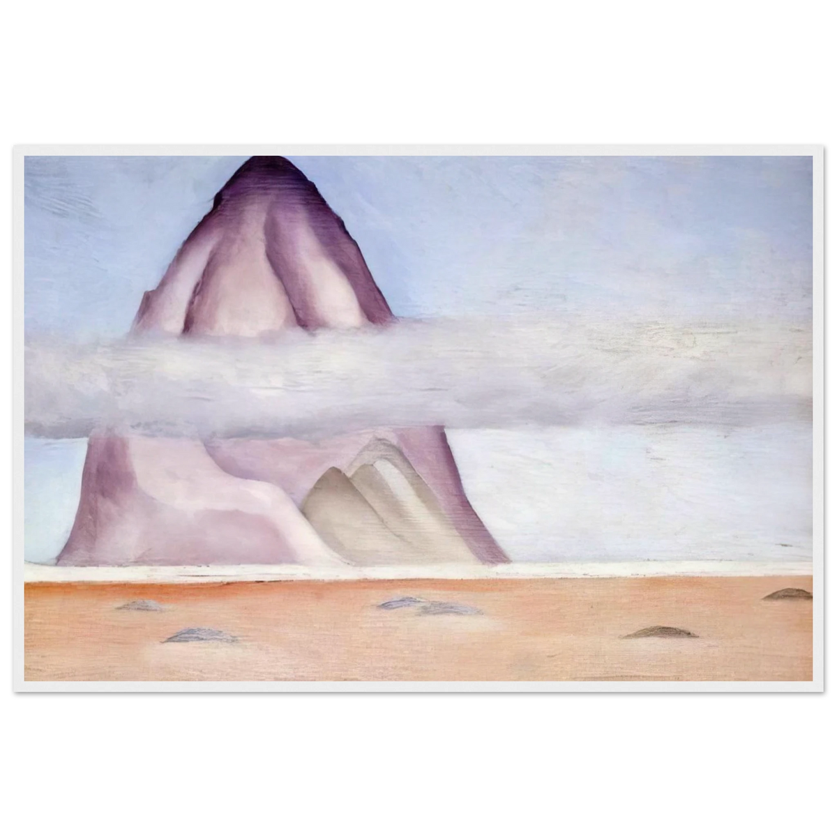 Misty - A Memory Framed Poster | Georgia O'Keeffe Framed Prints Wall Art | Georgia O Keeffe Prints